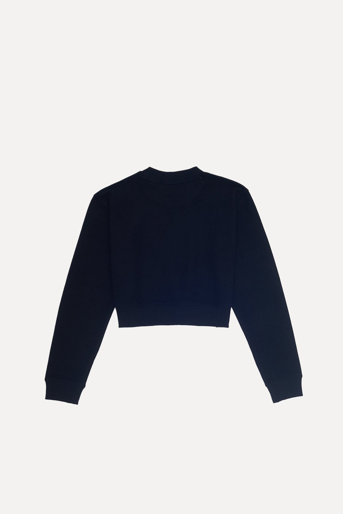 Flamingo SuperSoft Crop Sweatshirt - Siyah