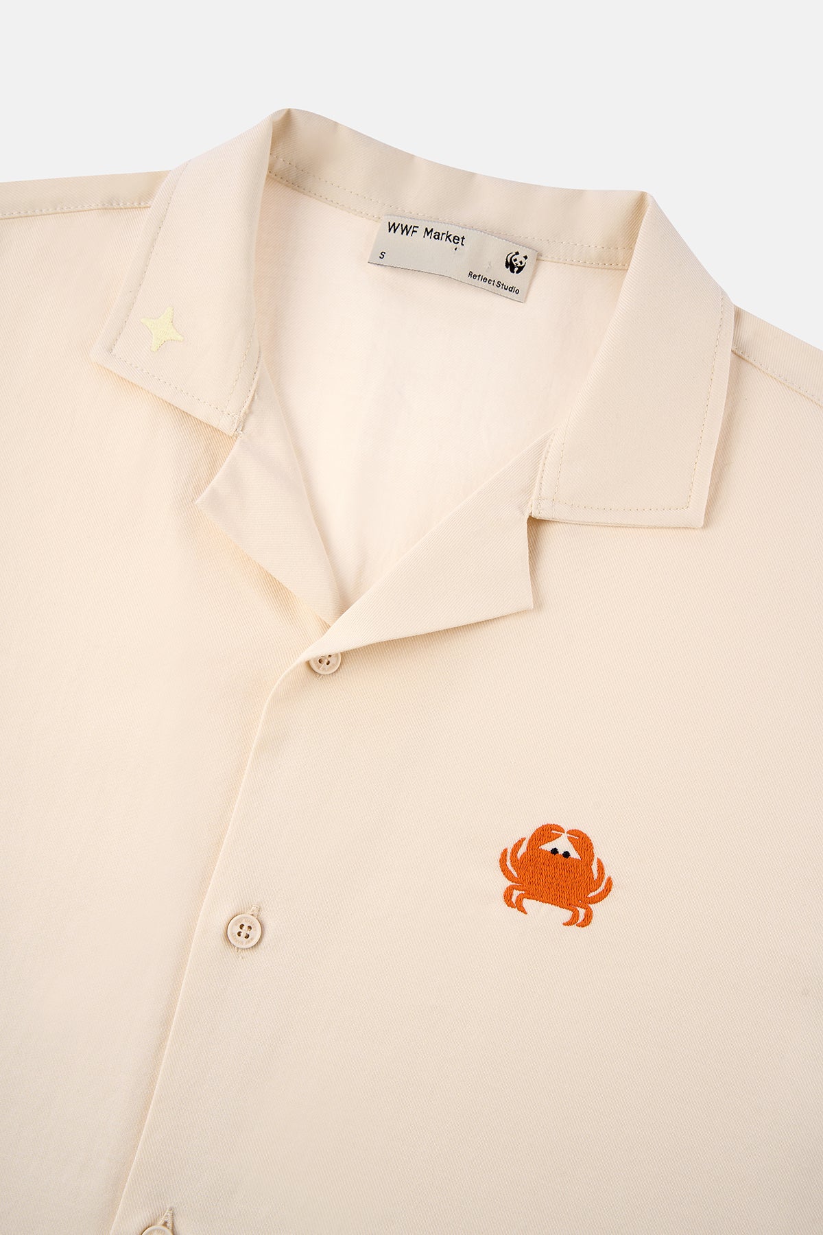 Yengeç Tencel Kısa Kol Gömlek - Ekru