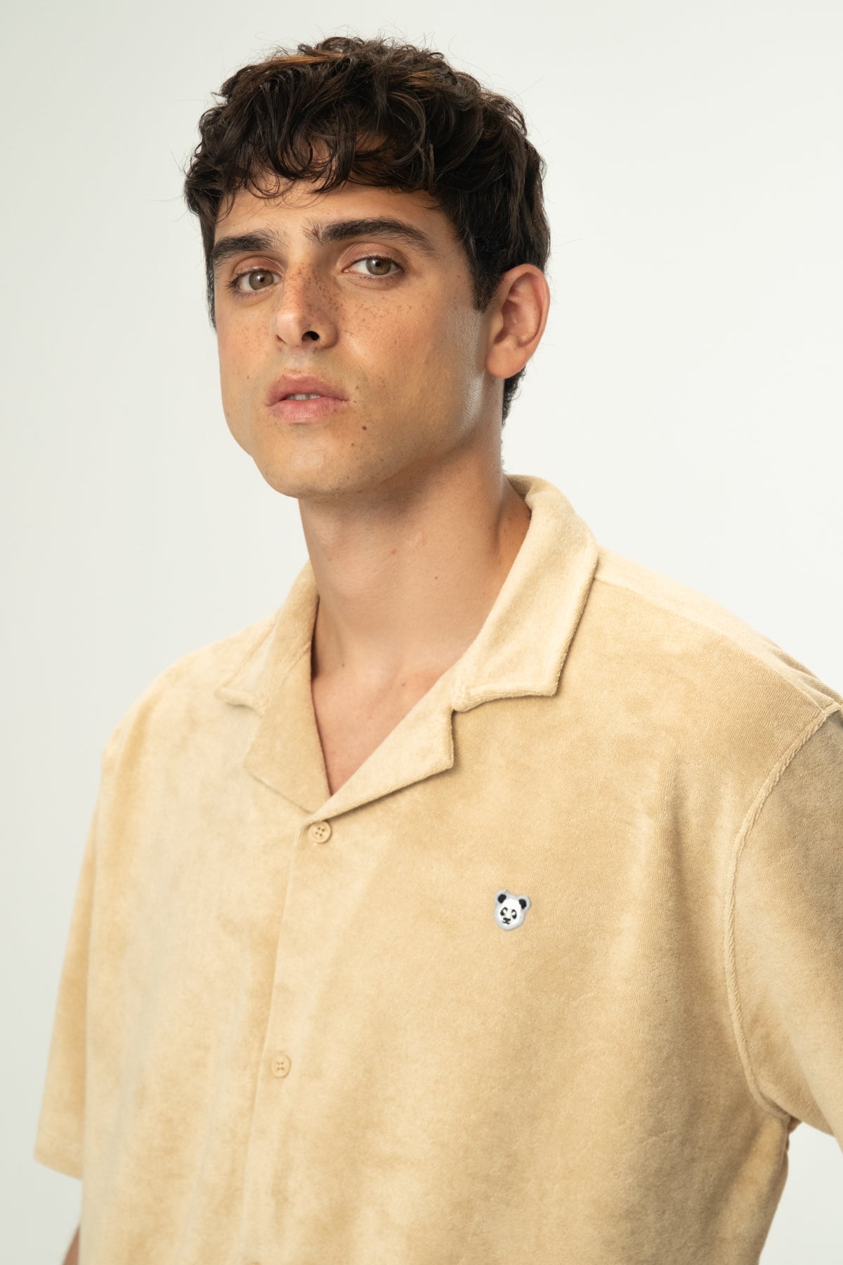 Panda Terry Gömlek - Bej