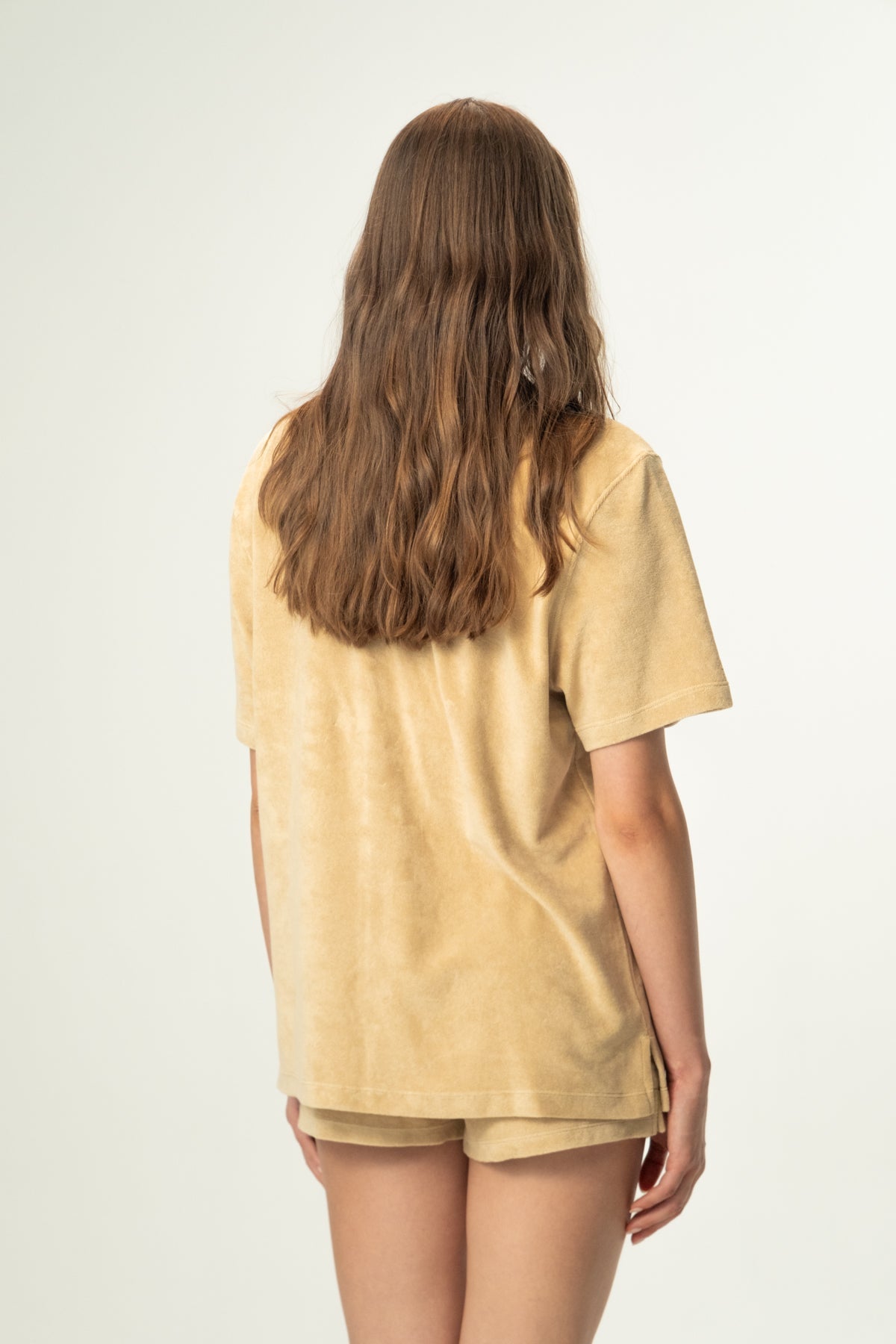 Panda Terry Gömlek - Bej