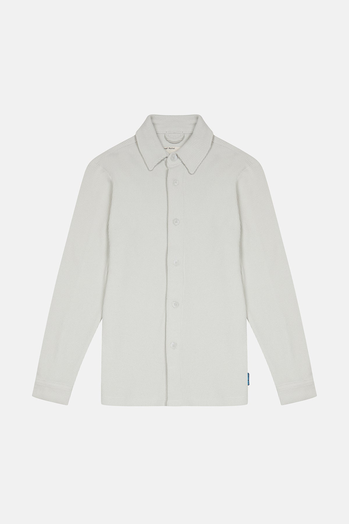 Waffle Gömlek - Açık Gri