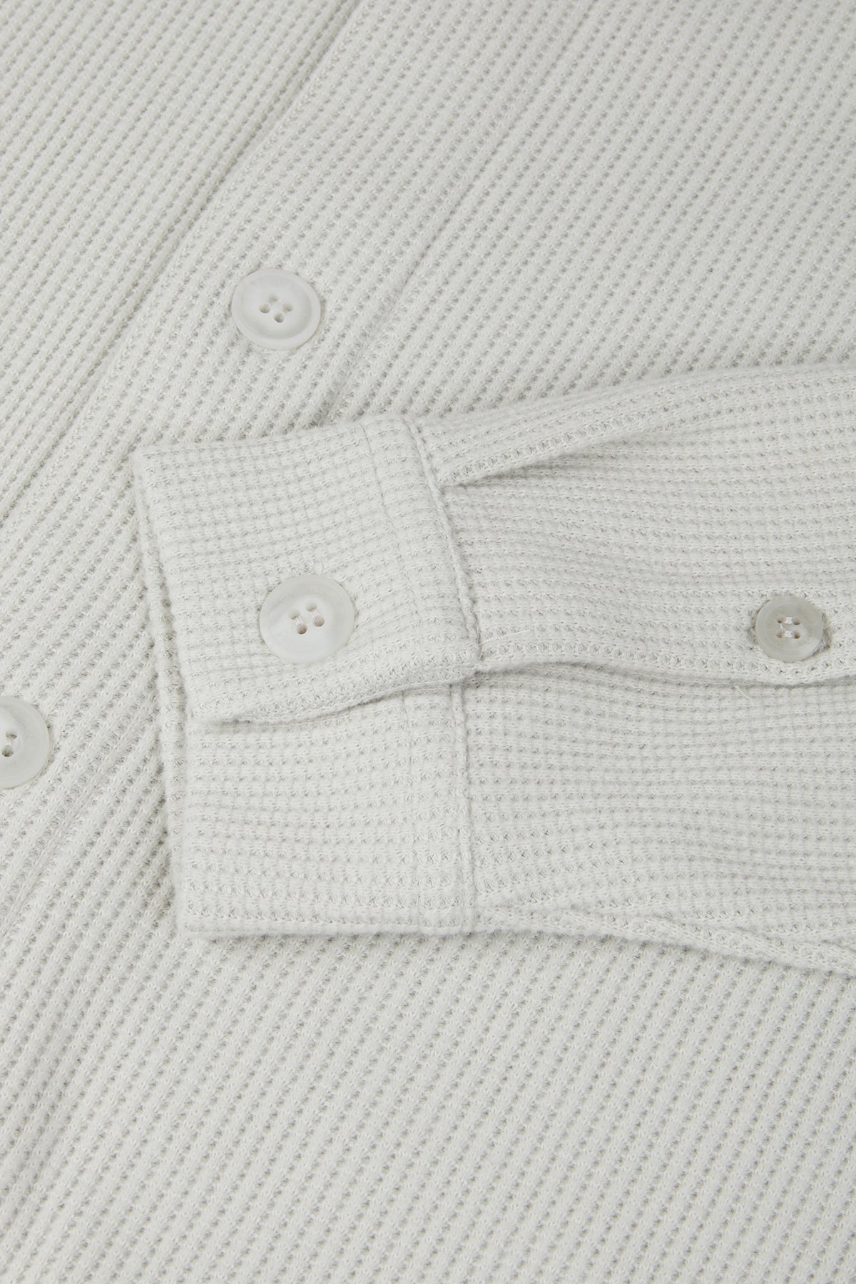 Waffle Gömlek - Açık Gri