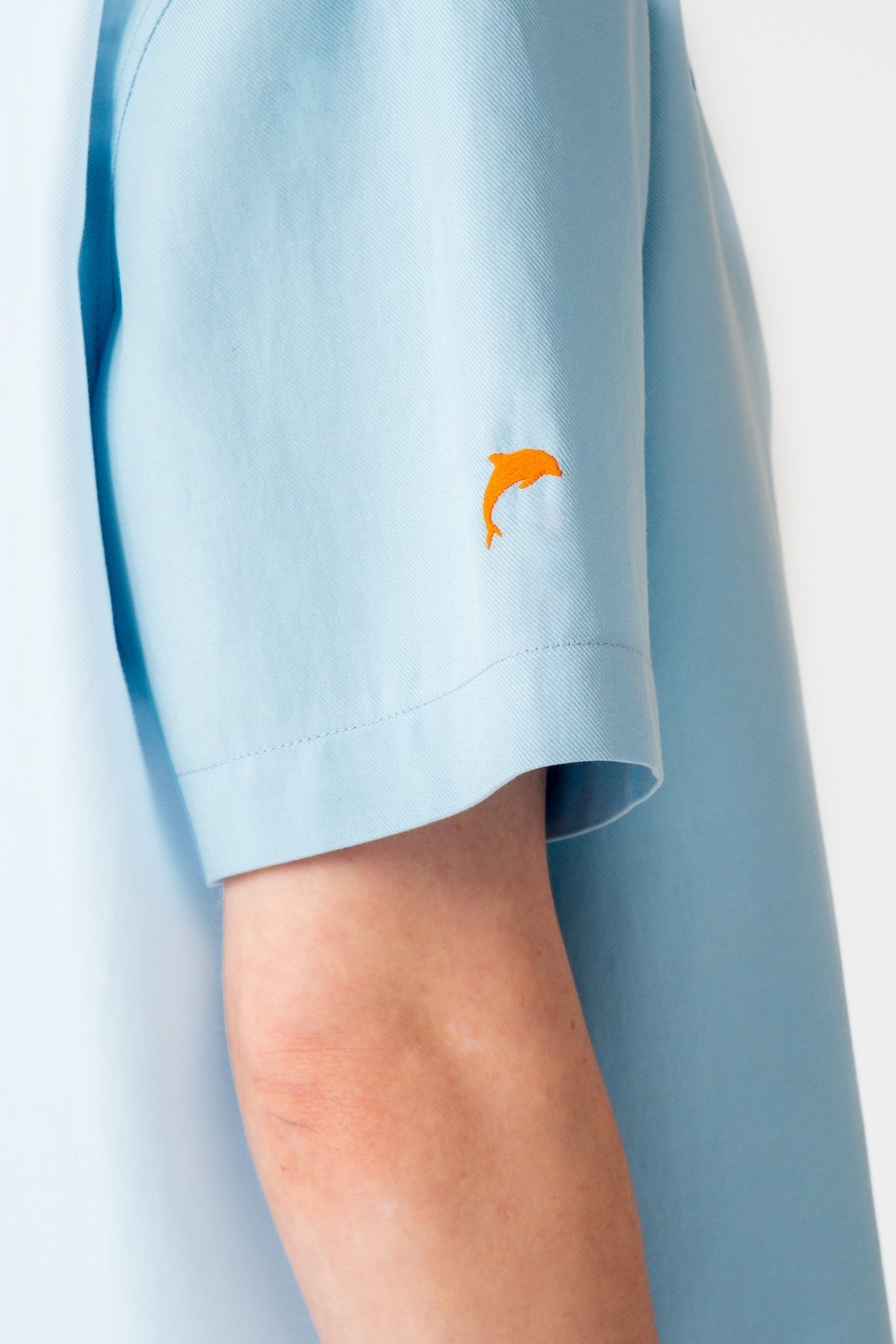 Yunus Tencel Kısa Kol Gömlek - Açık Mavi