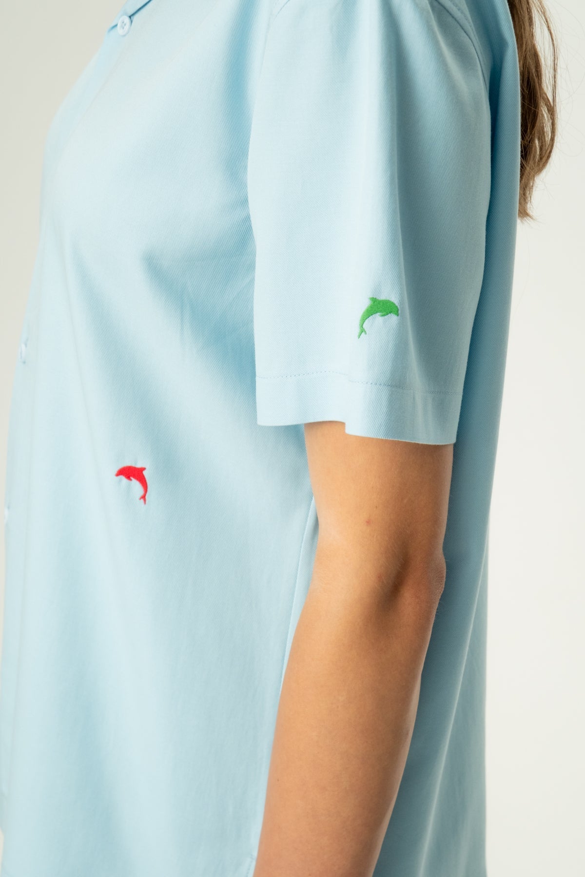 Yunus Tencel Kısa Kol Gömlek - Açık Mavi