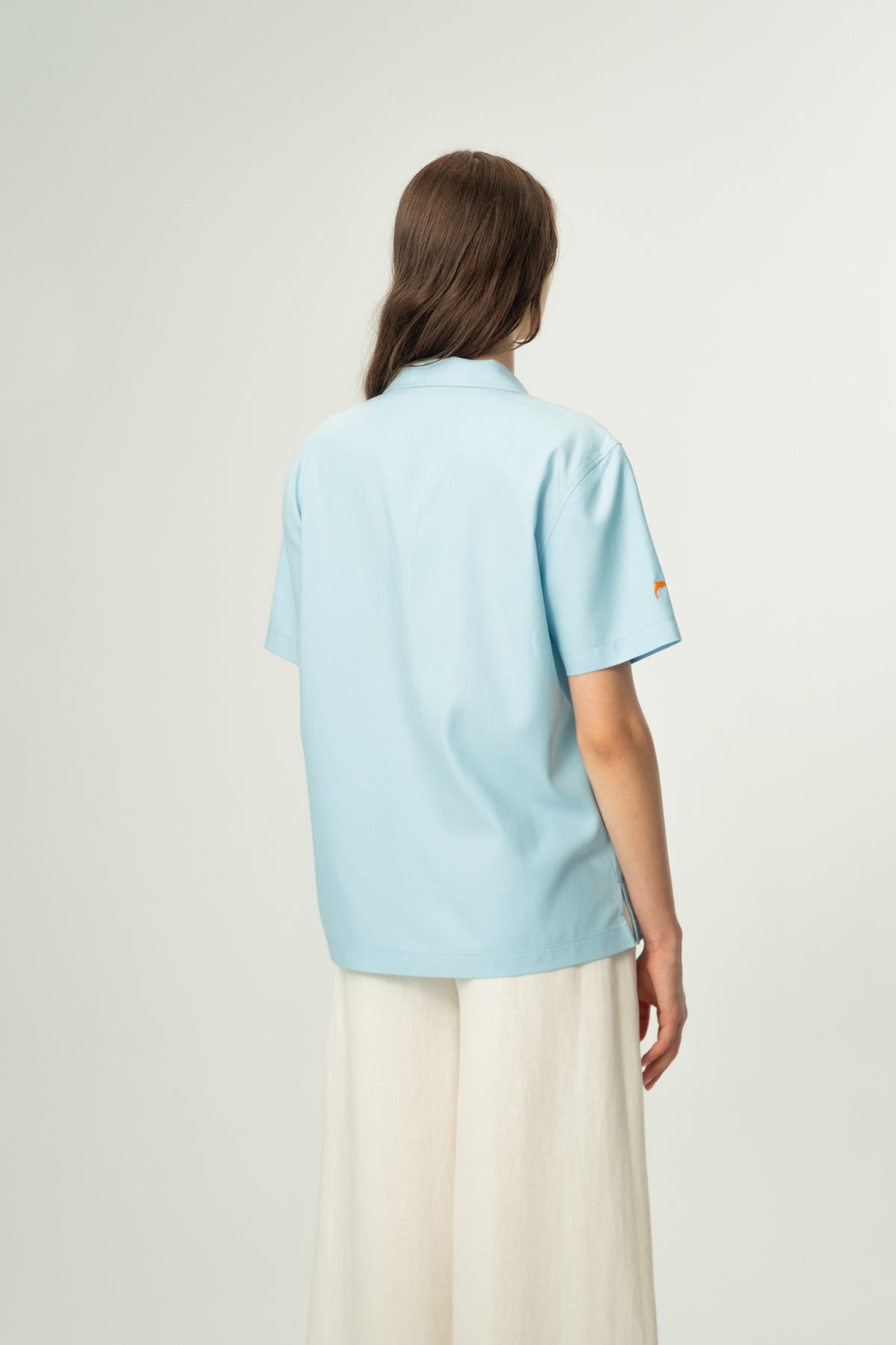 Yunus Tencel Kısa Kol Gömlek - Açık Mavi