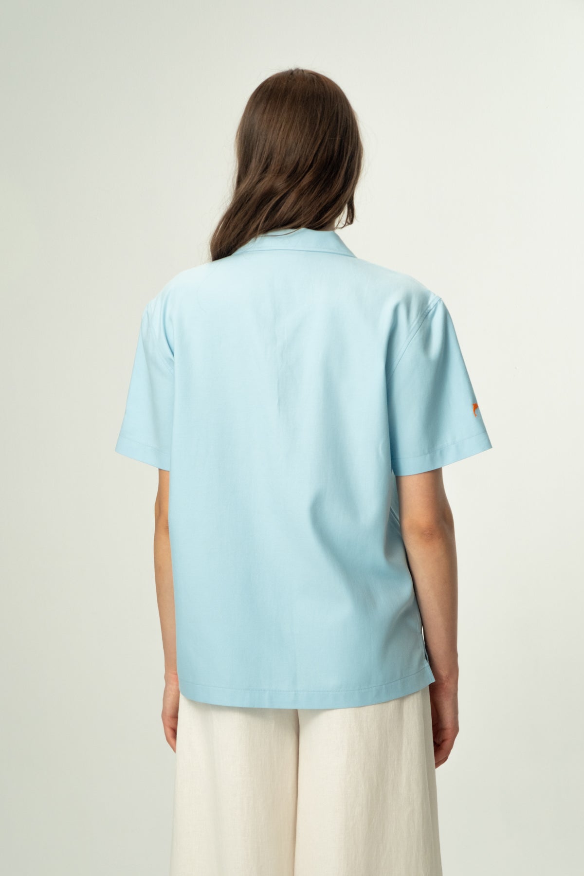 Yunus Tencel Kısa Kol Gömlek - Açık Mavi