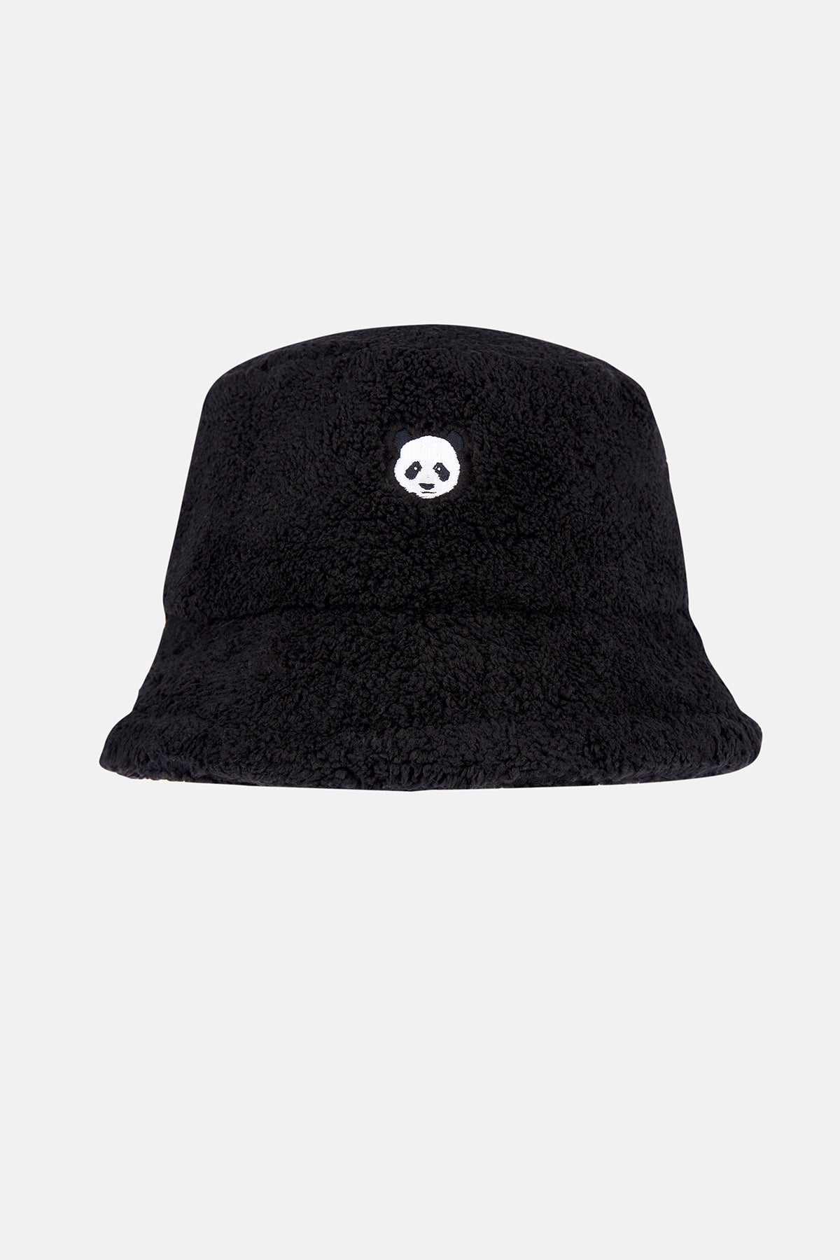 Panda Sherpa Bucket Hat - Siyah