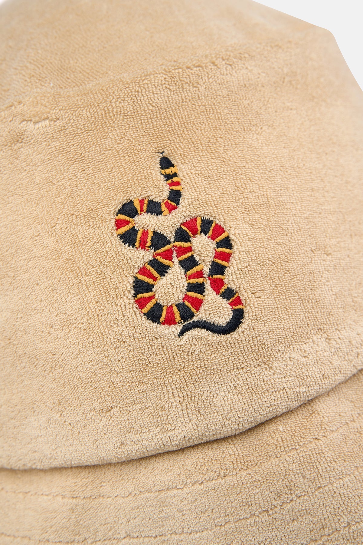 Mercan Yılanı Terry Bucket Hat - Somon Rengi