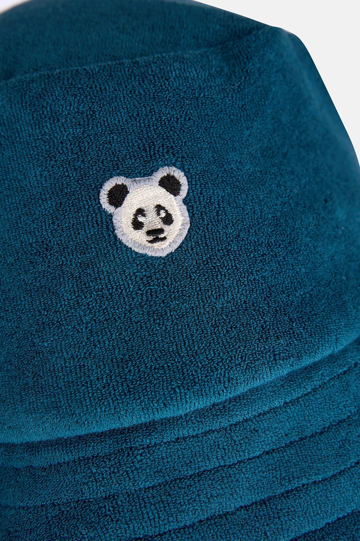 Panda Terry Bucket Hat - Petrol Yeşili