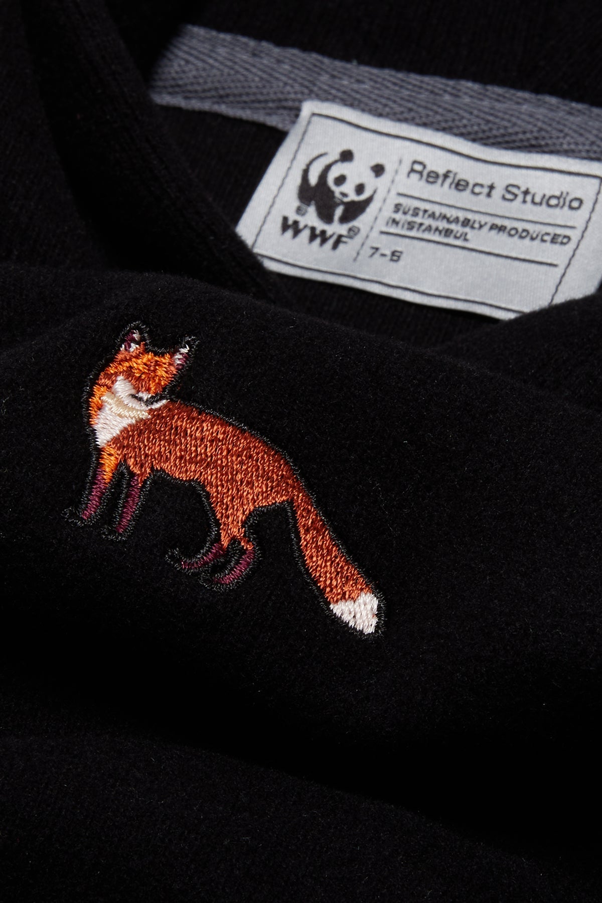 Kızıl Tilki SuperSoft Çocuk Hoodie - Siyah