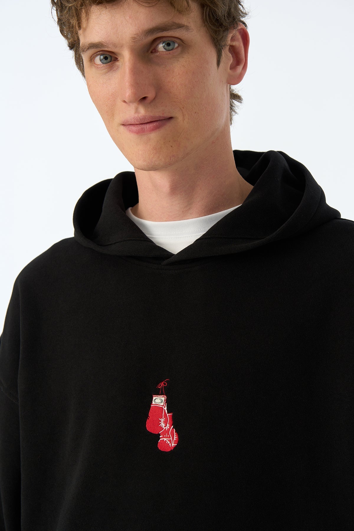 Boxing Gloves SuperSoft Cepli Hoodie - Siyah