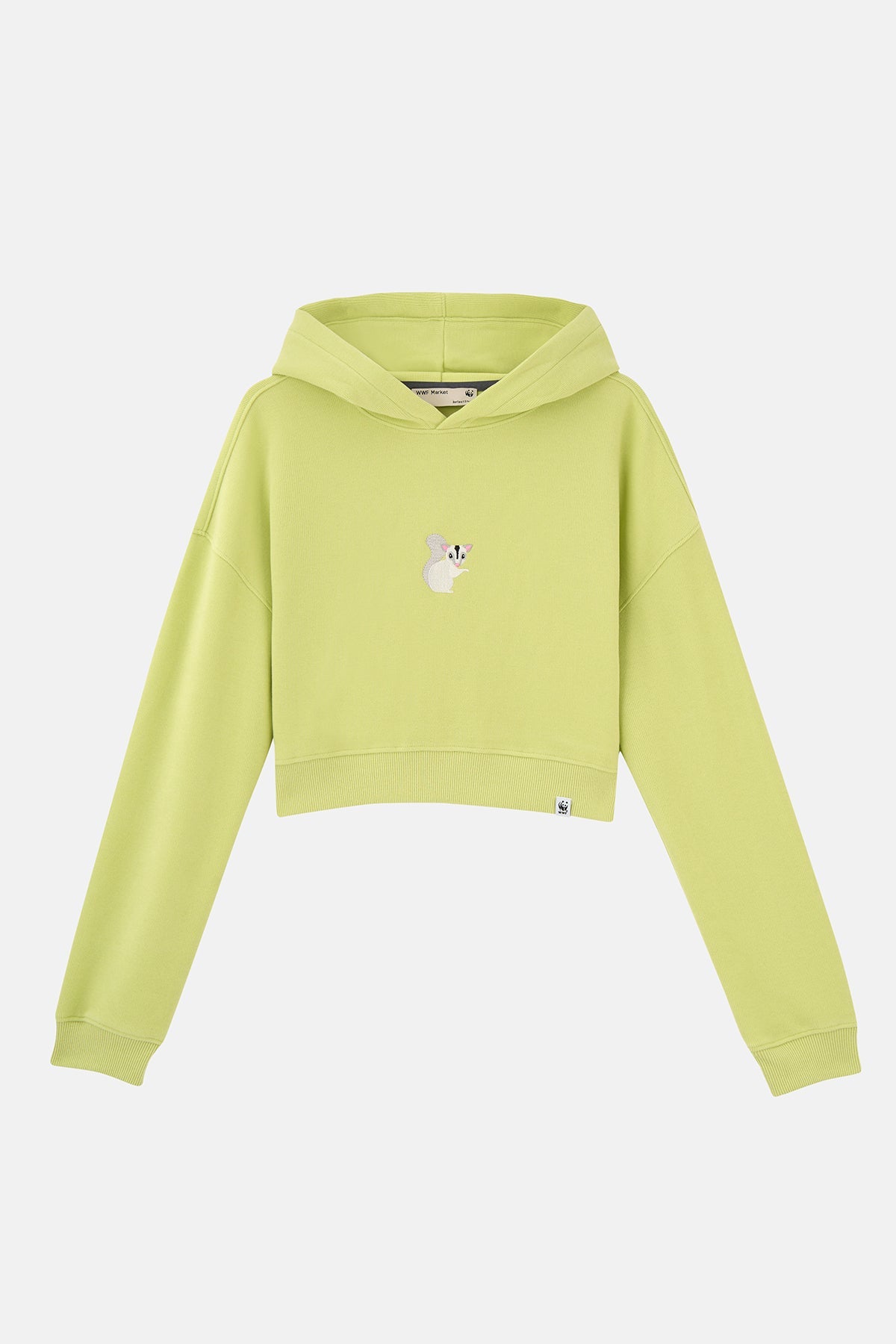 Sugar Glider SuperSoft Crop Hoodie - Fıstık Yeşili