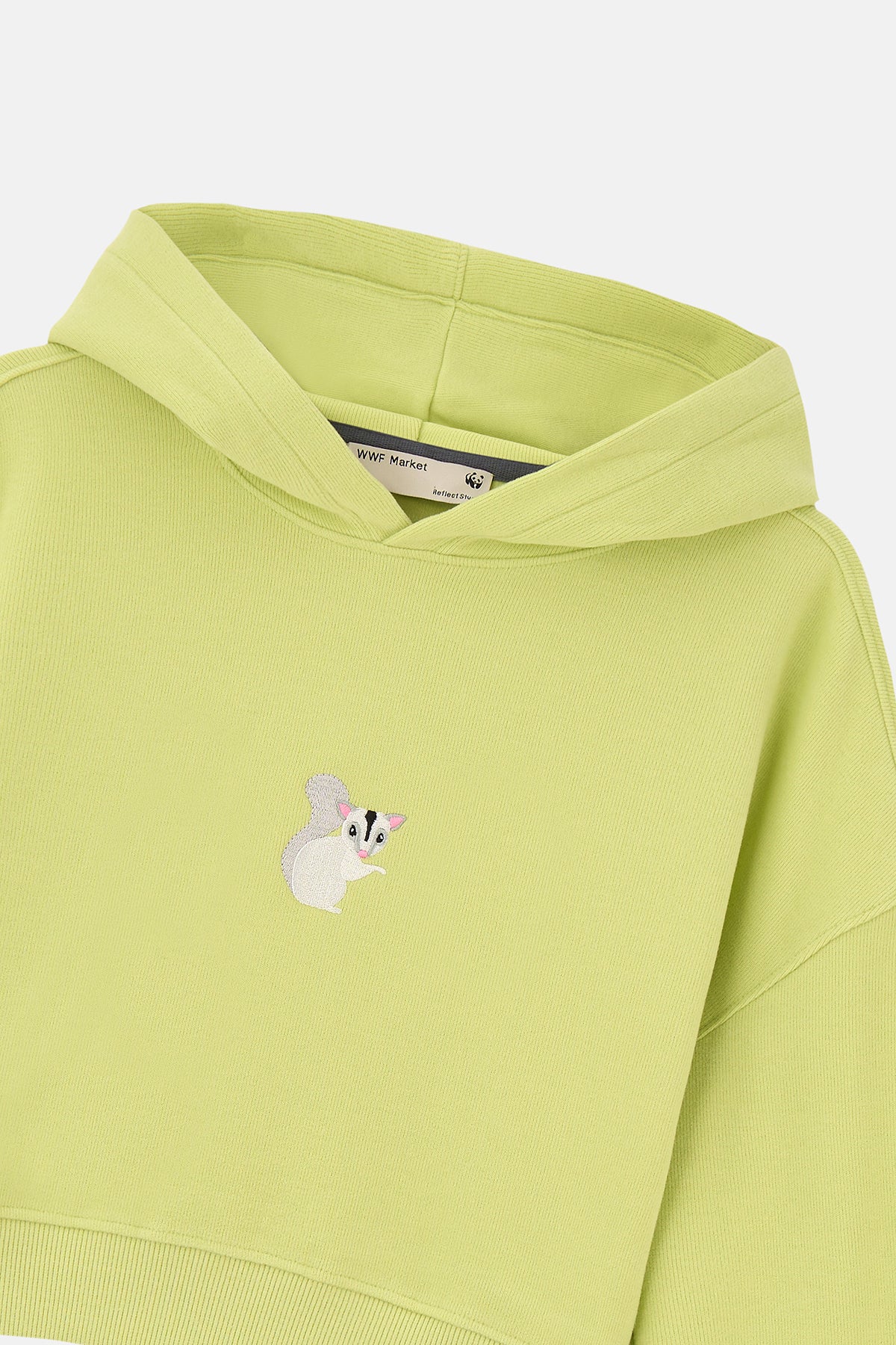 Sugar Glider SuperSoft Crop Hoodie - Fıstık Yeşili