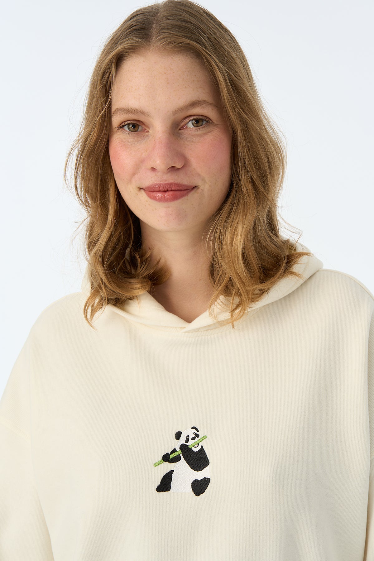 Giant Panda SuperSoft Hoodie - Ekru