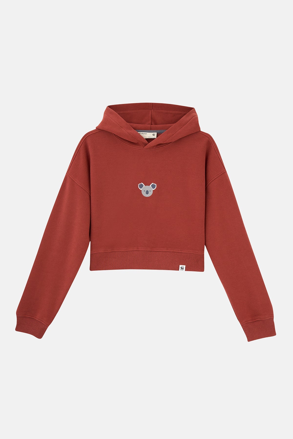 Koala SuperSoft Crop Hoodie - Kiremit