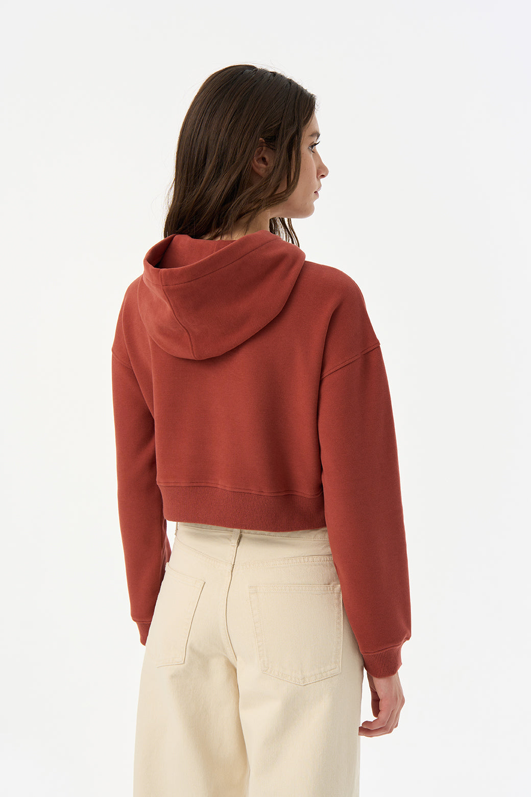 Koala SuperSoft Crop Hoodie - Kiremit