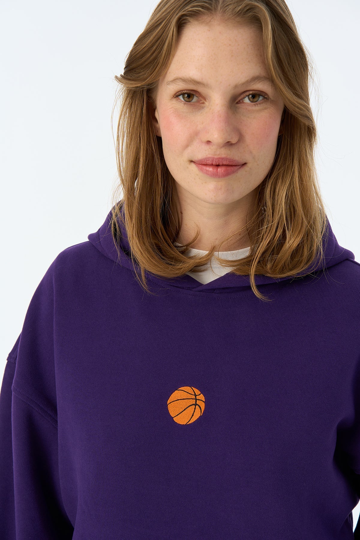 Basketball SuperSoft Cepli Hoodie - Mor