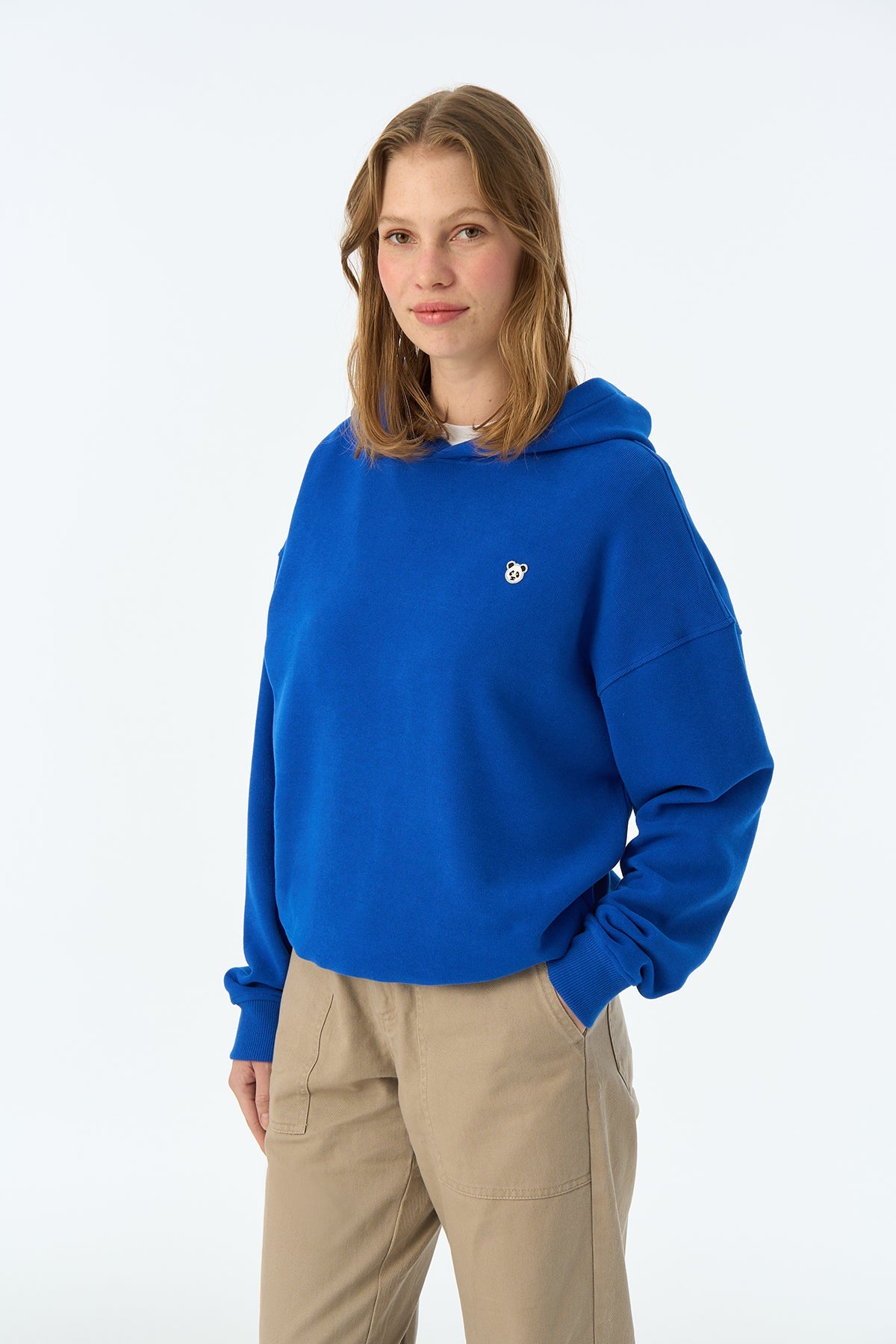 Panda SuperSoft Hoodie - Saks Mavi