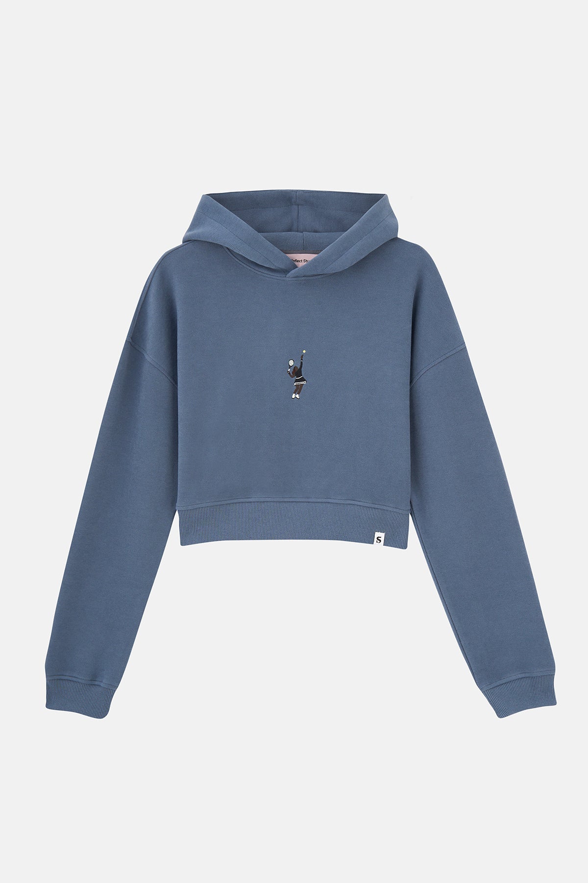 Queen SuperSoft Crop Hoodie - Flint Mavi