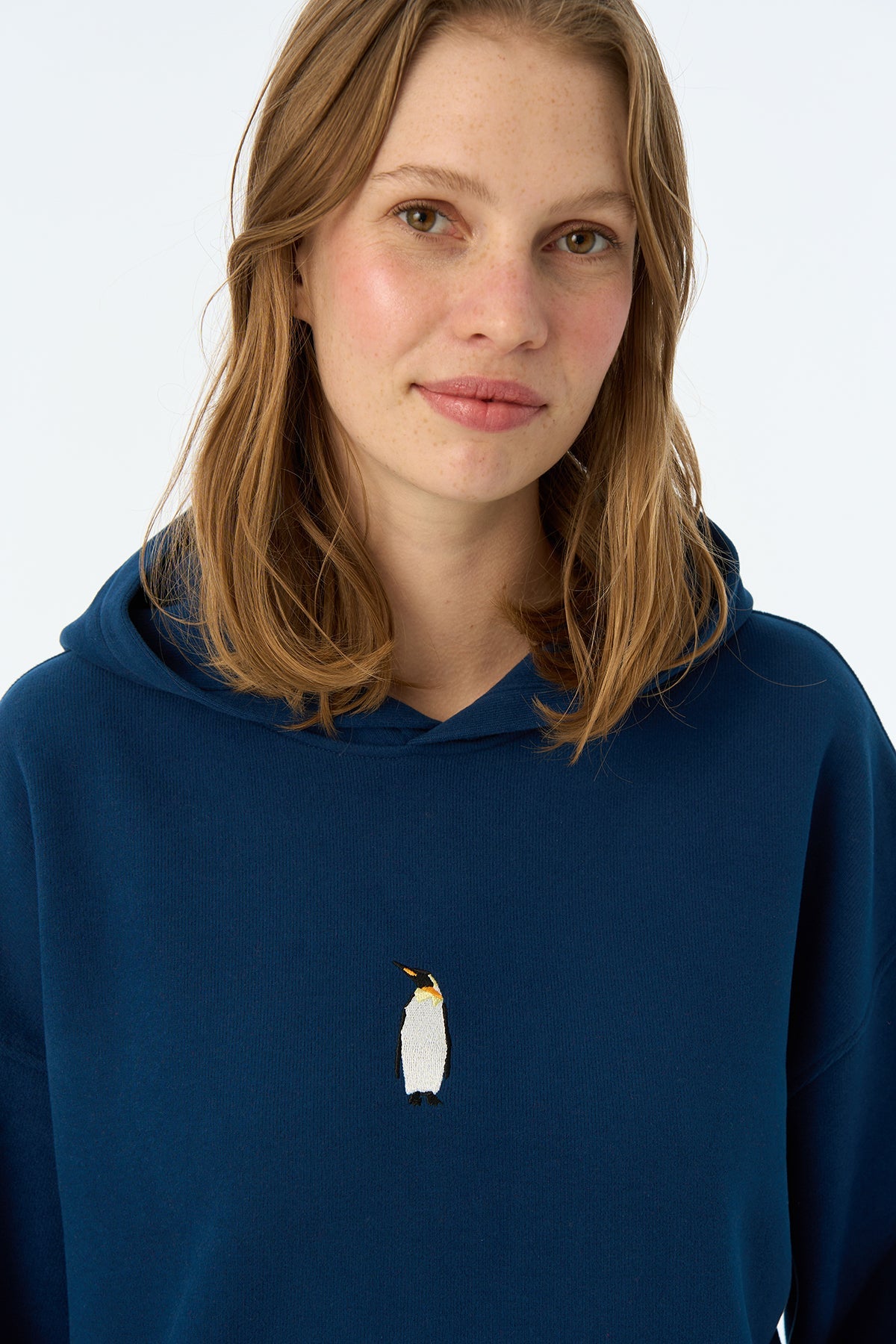 İmparator Penguen SuperSoft Hoodie - Lacivert