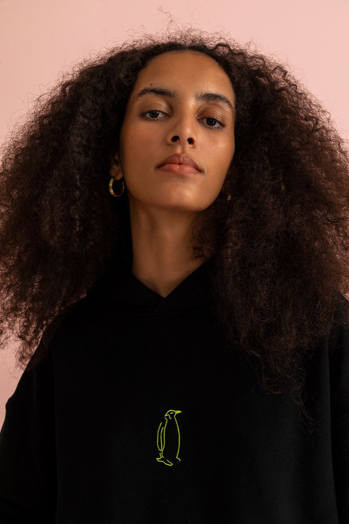 İmparator Penguen SuperSoft Hoodie - Siyah