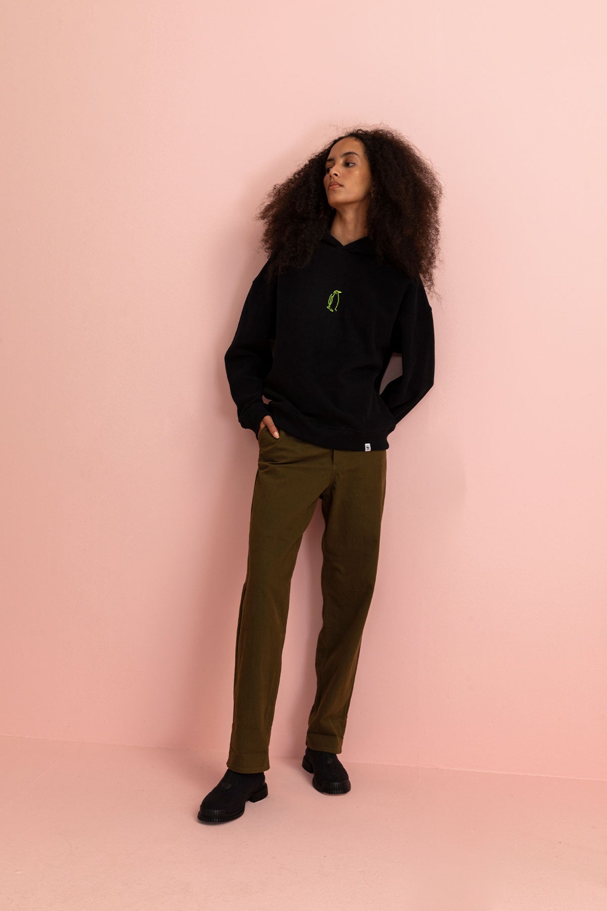 İmparator Penguen SuperSoft Hoodie - Siyah