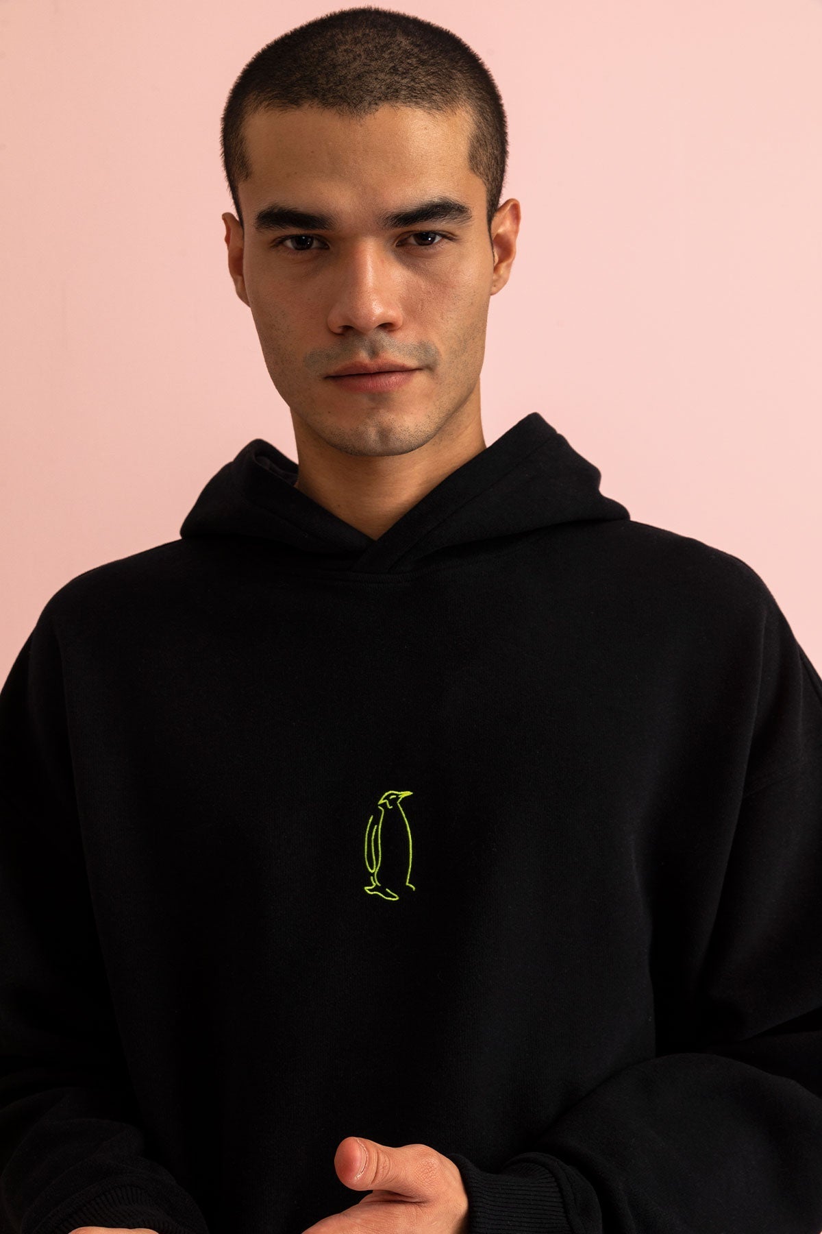 İmparator Penguen SuperSoft Hoodie - Siyah