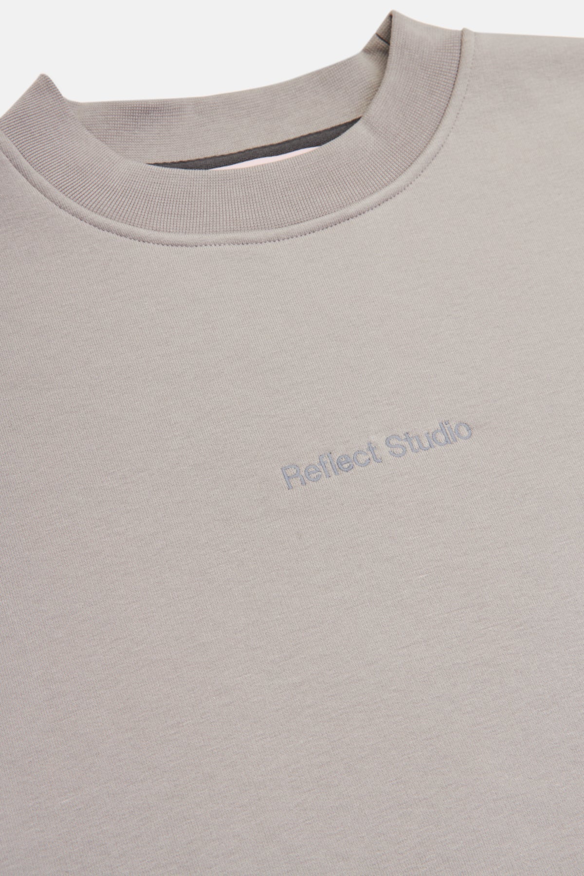 Logo Embroidered Baggy Sweatshirt - Purple