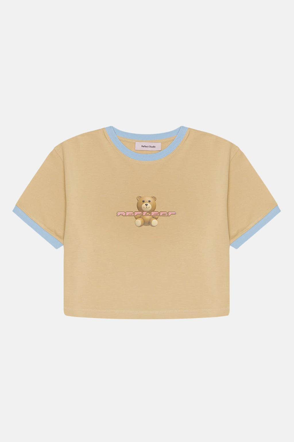 Teddy Bear Crop T-Shirt - Latte
