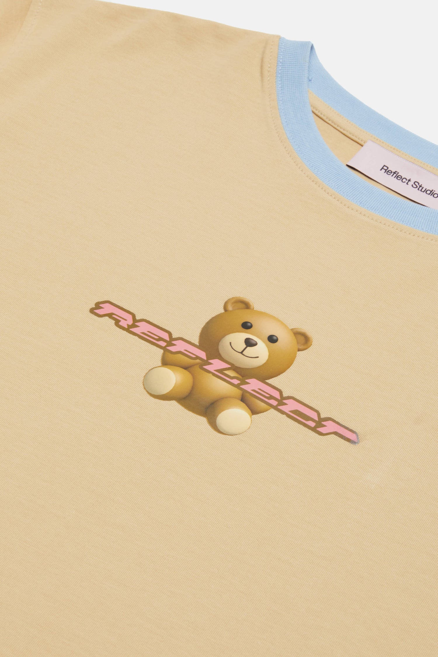 Teddy Bear Crop T-Shirt - Latte