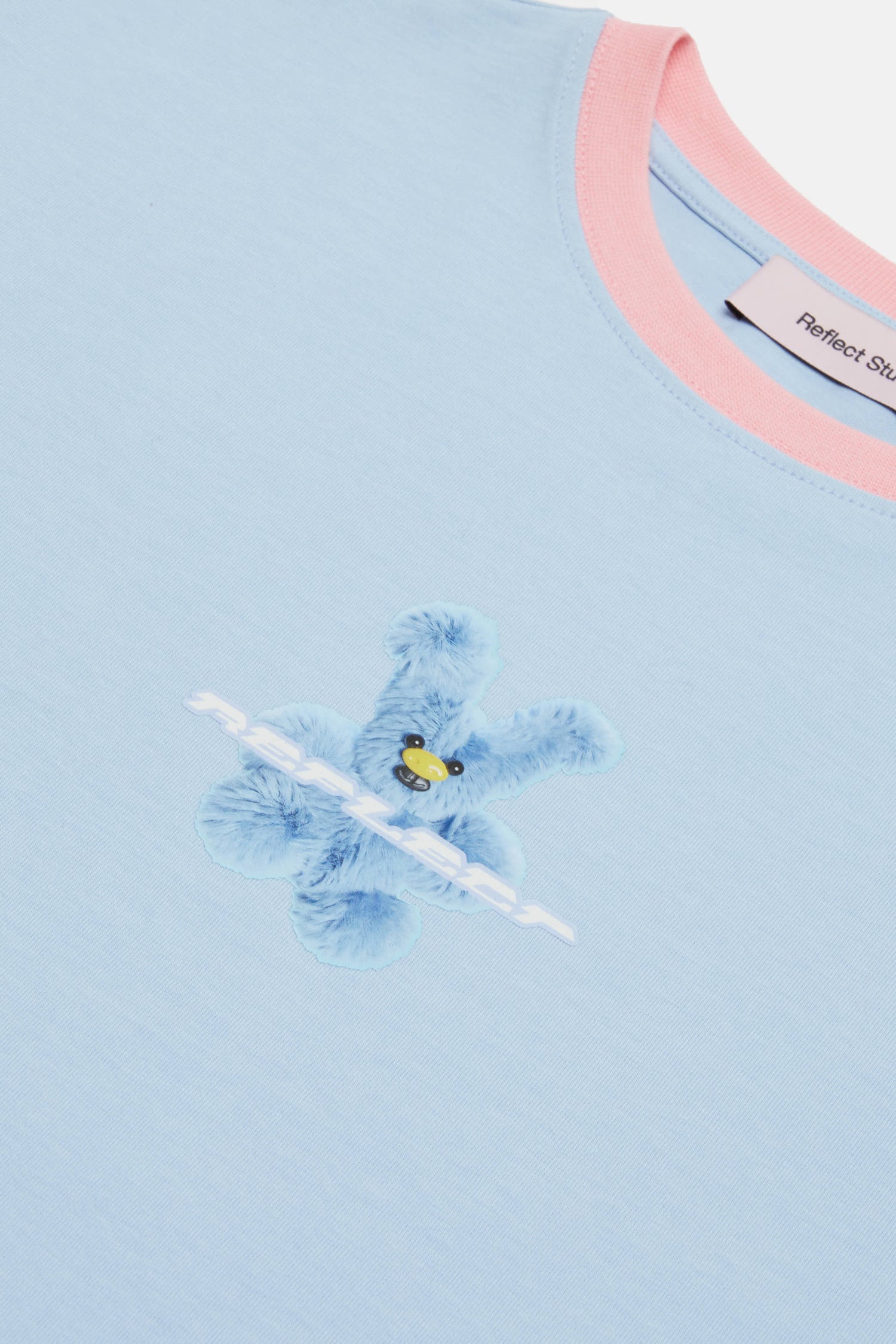 Super Teddy Crop T-Shirt - Powder Blue