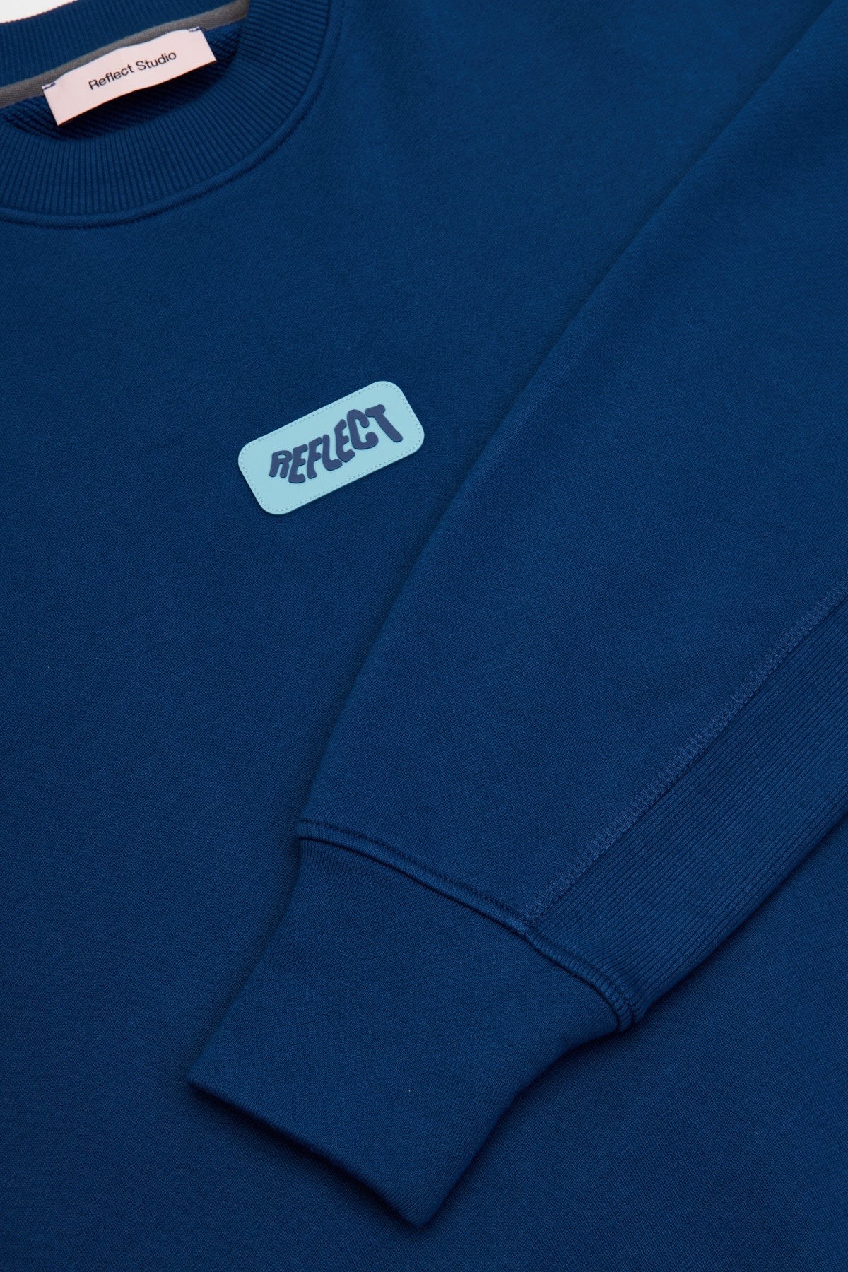 Logo Tag Oversize Sweatshirt - Navy