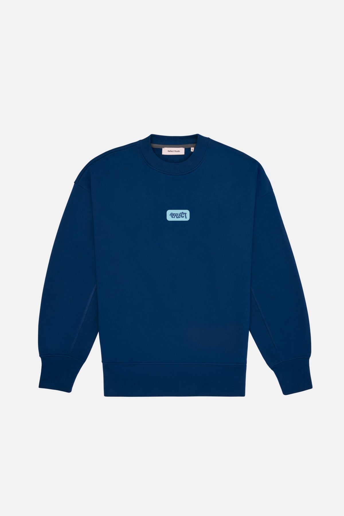 Logo Tag Oversize Sweatshirt - Navy