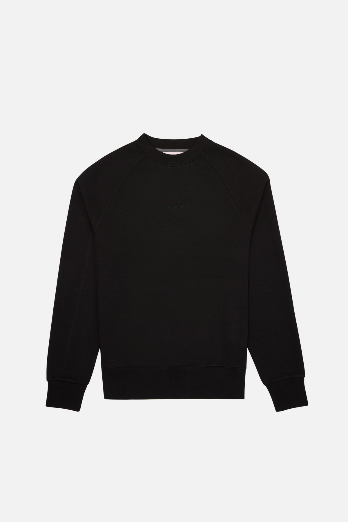 Logo Embroidered Relaxed Fit Sweatshirt - Black