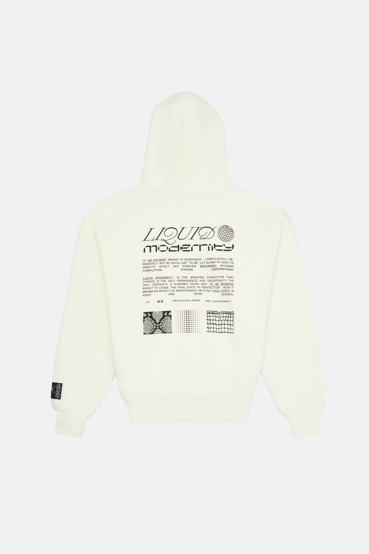Liquid Modernity Baggy Hoodie - Ecru