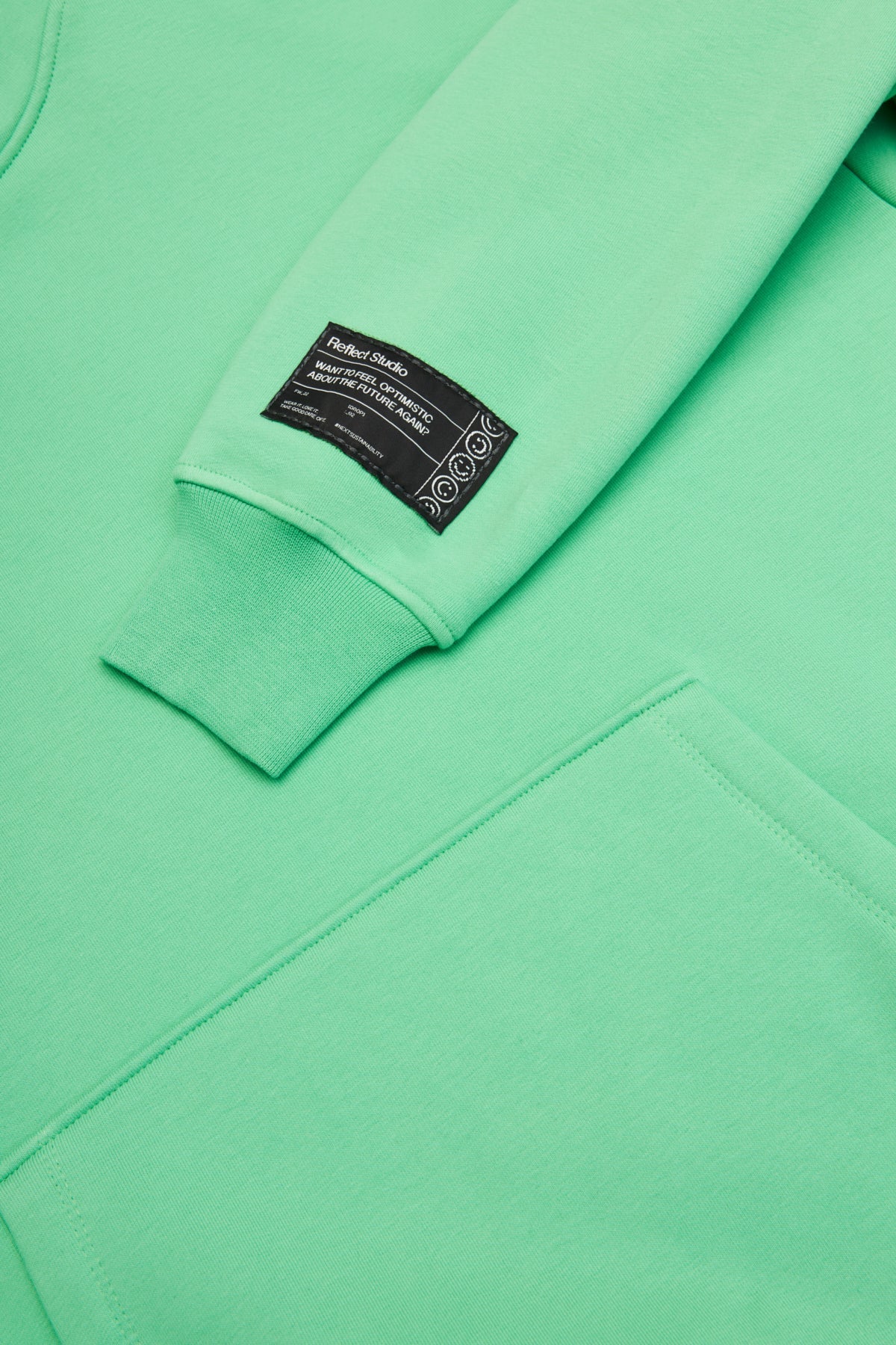 Liquid Modernity Baggy Hoodie - Green