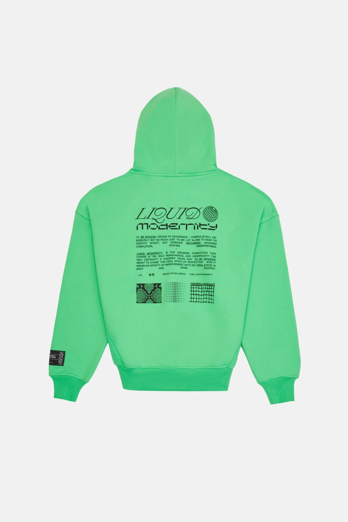 Liquid Modernity Baggy Hoodie - Green