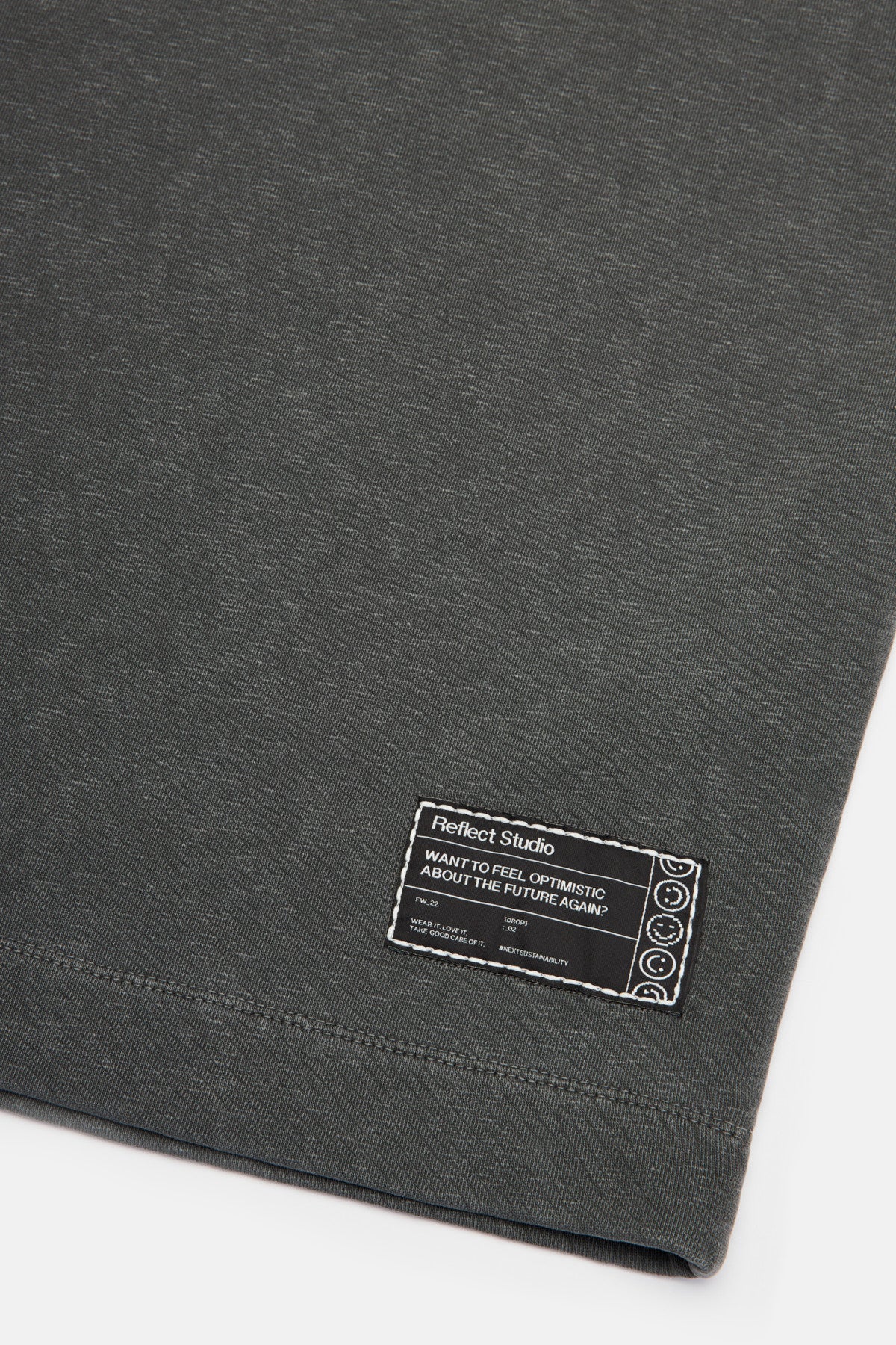 Double Sleeve Washed Oversize Hoodie - Gray