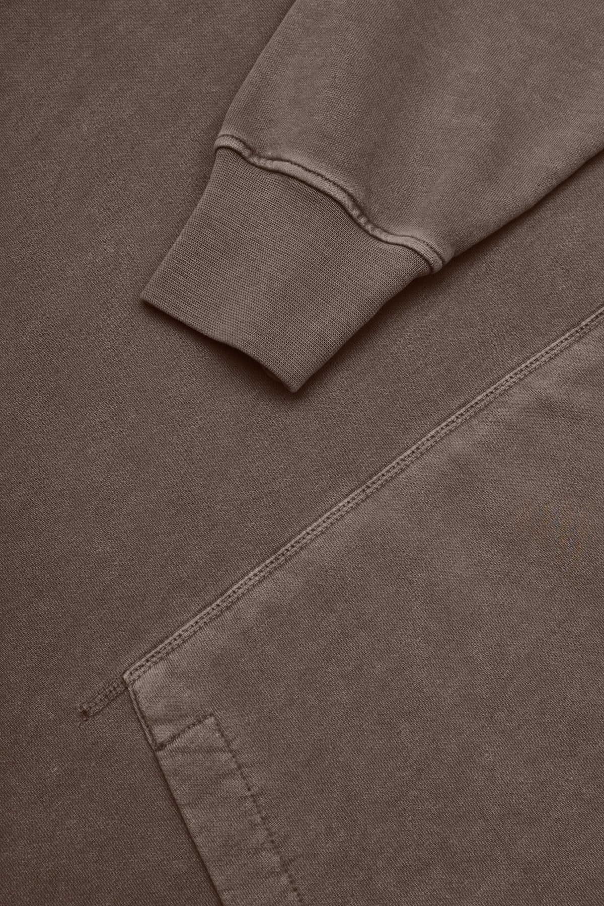 Planet Washed Oversize Hoodie - Dark Brown