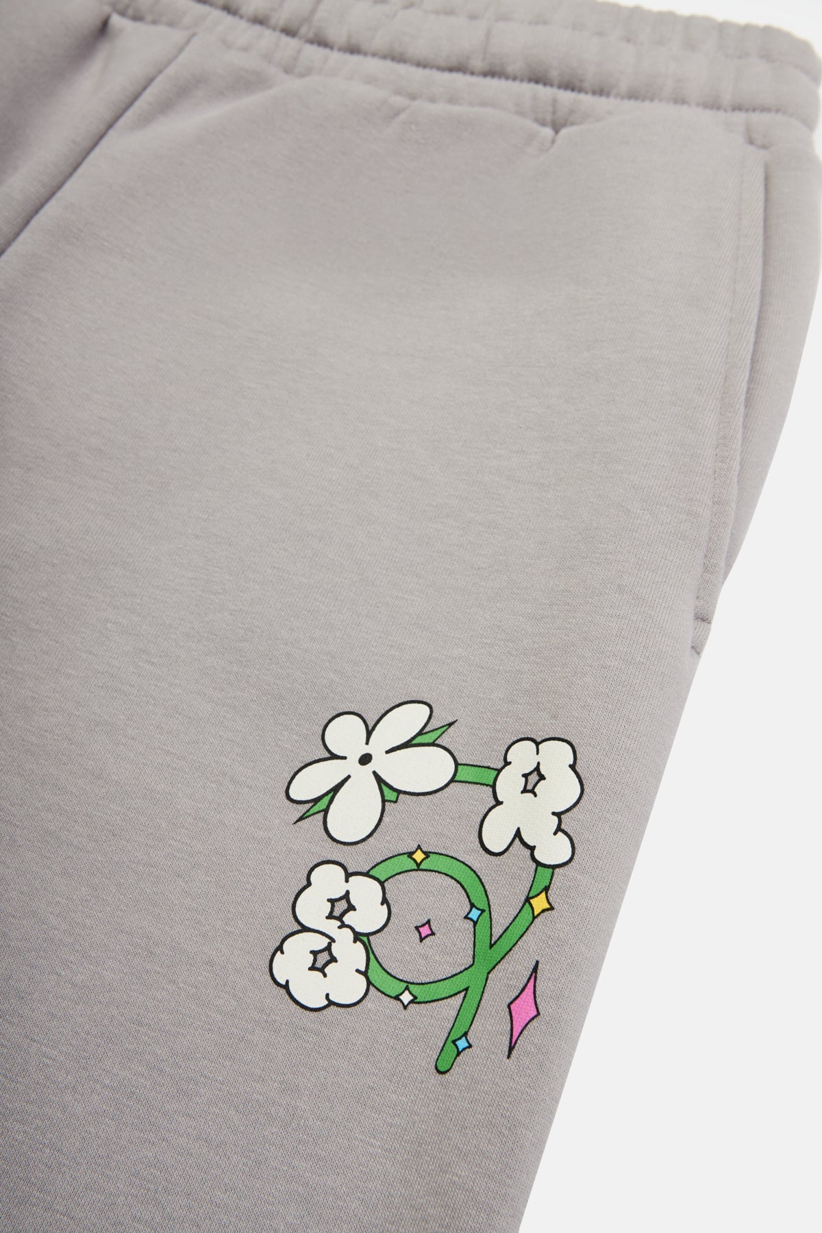 Logo Print Women Sweatpants - Gray