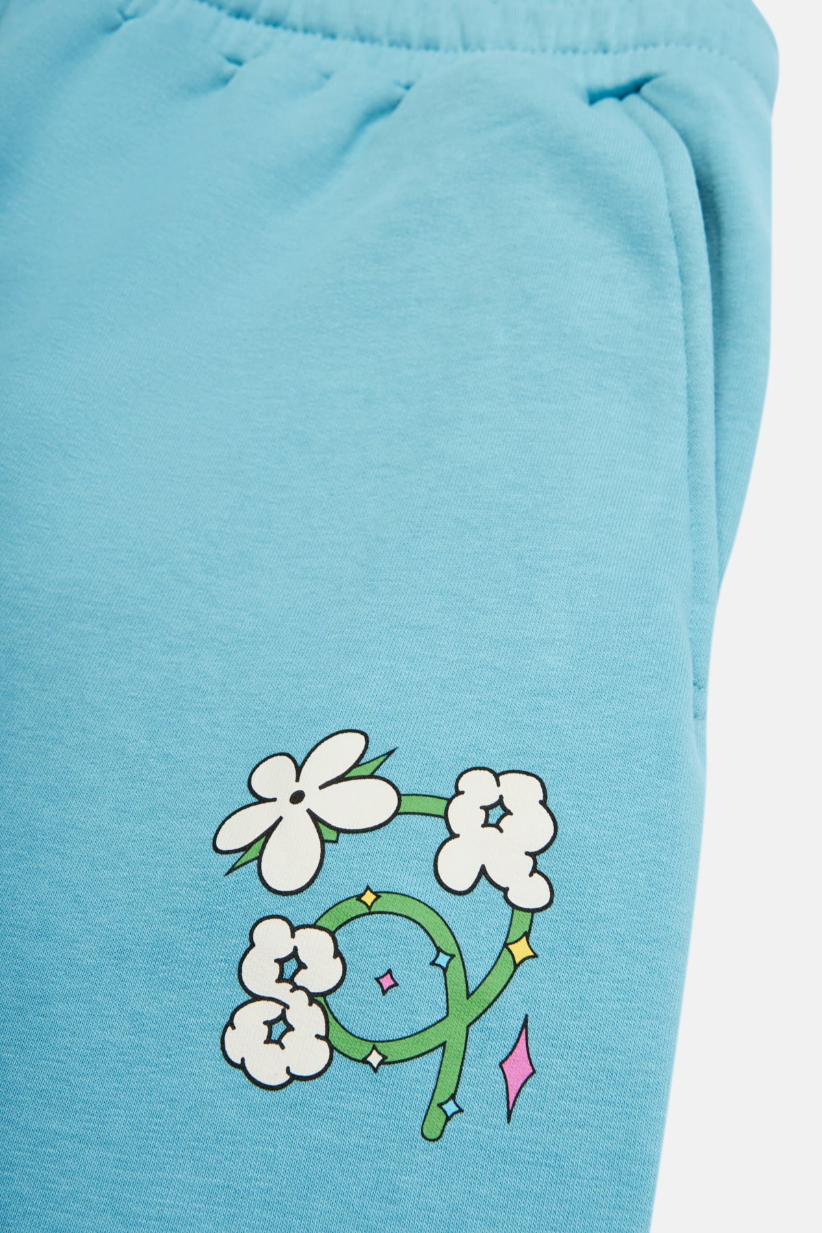 Logo Print Women Sweatpants - Blue