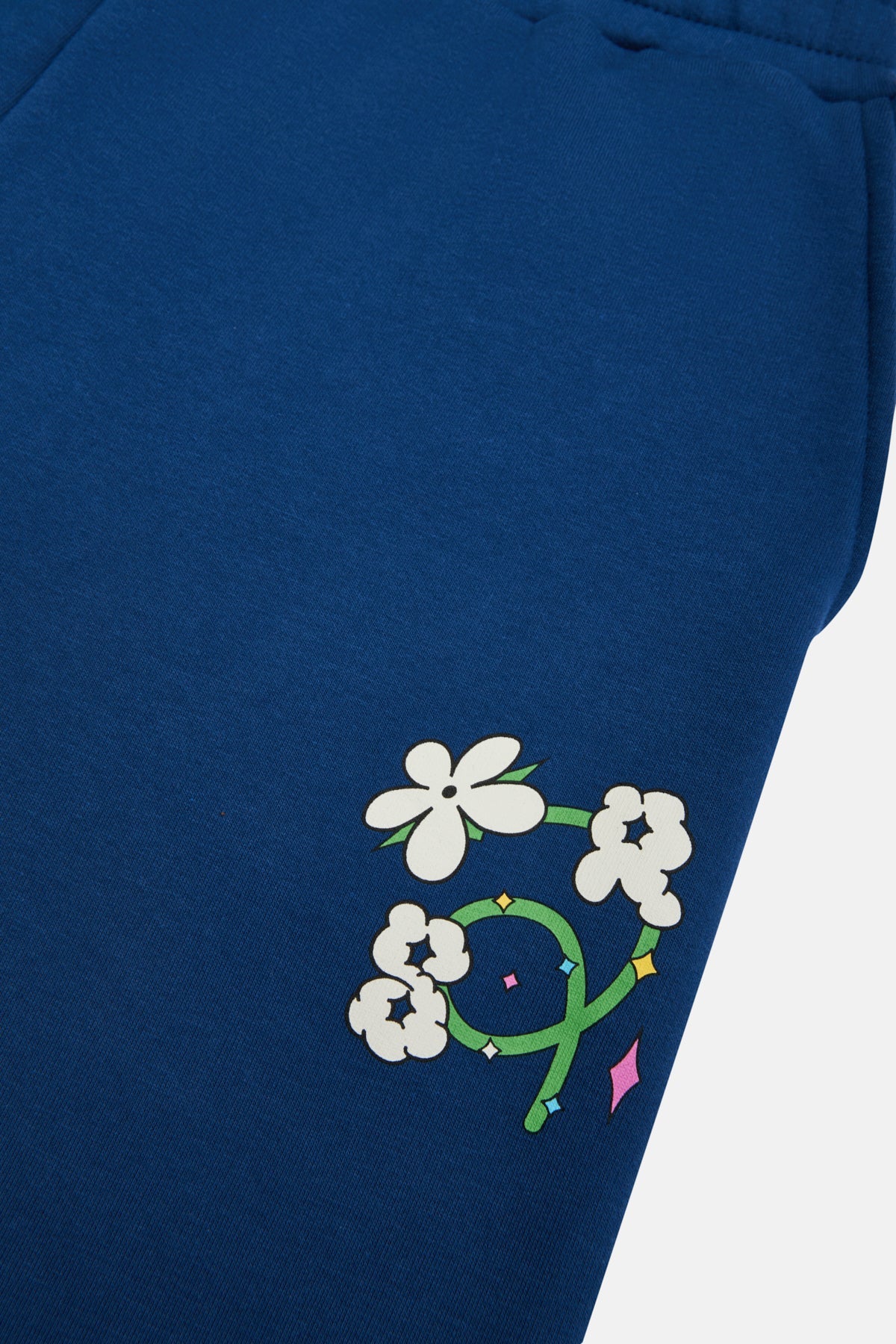 Logo Print Men Sweatpants - Navy