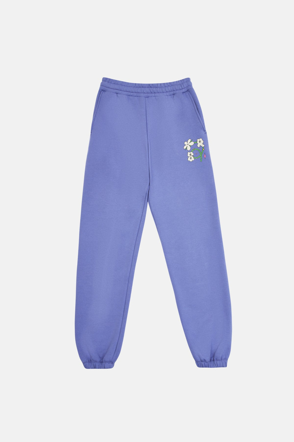 Logo Print Women Sweatpants - Purple