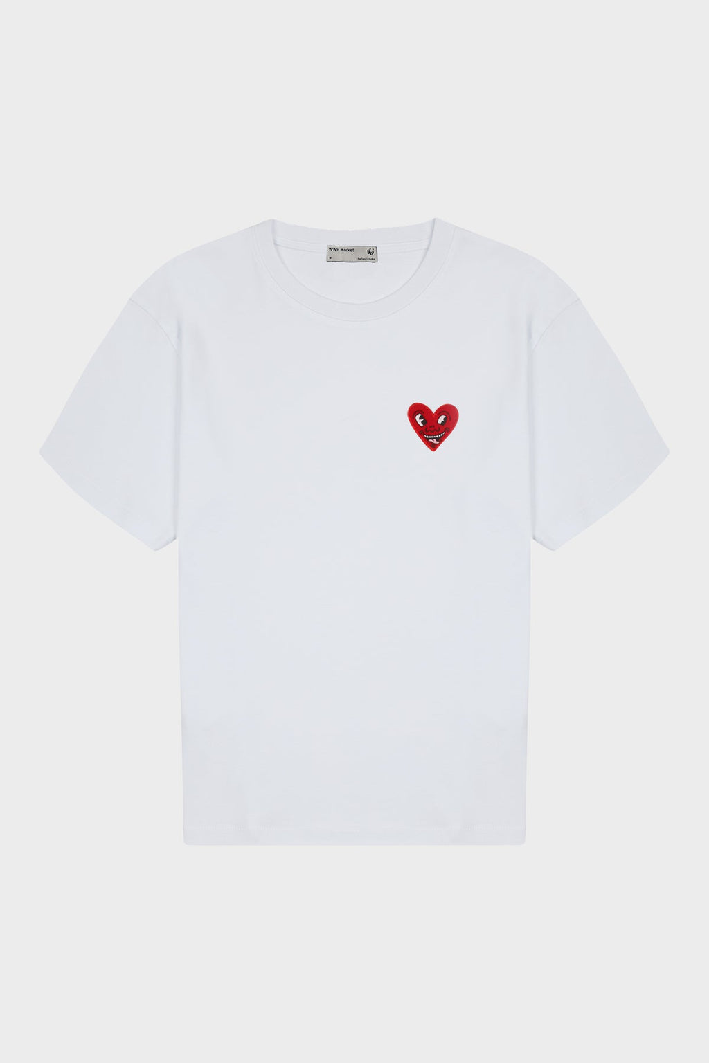 Keith Haring Oversize Heavy-Weight T-Shirt - Beyaz