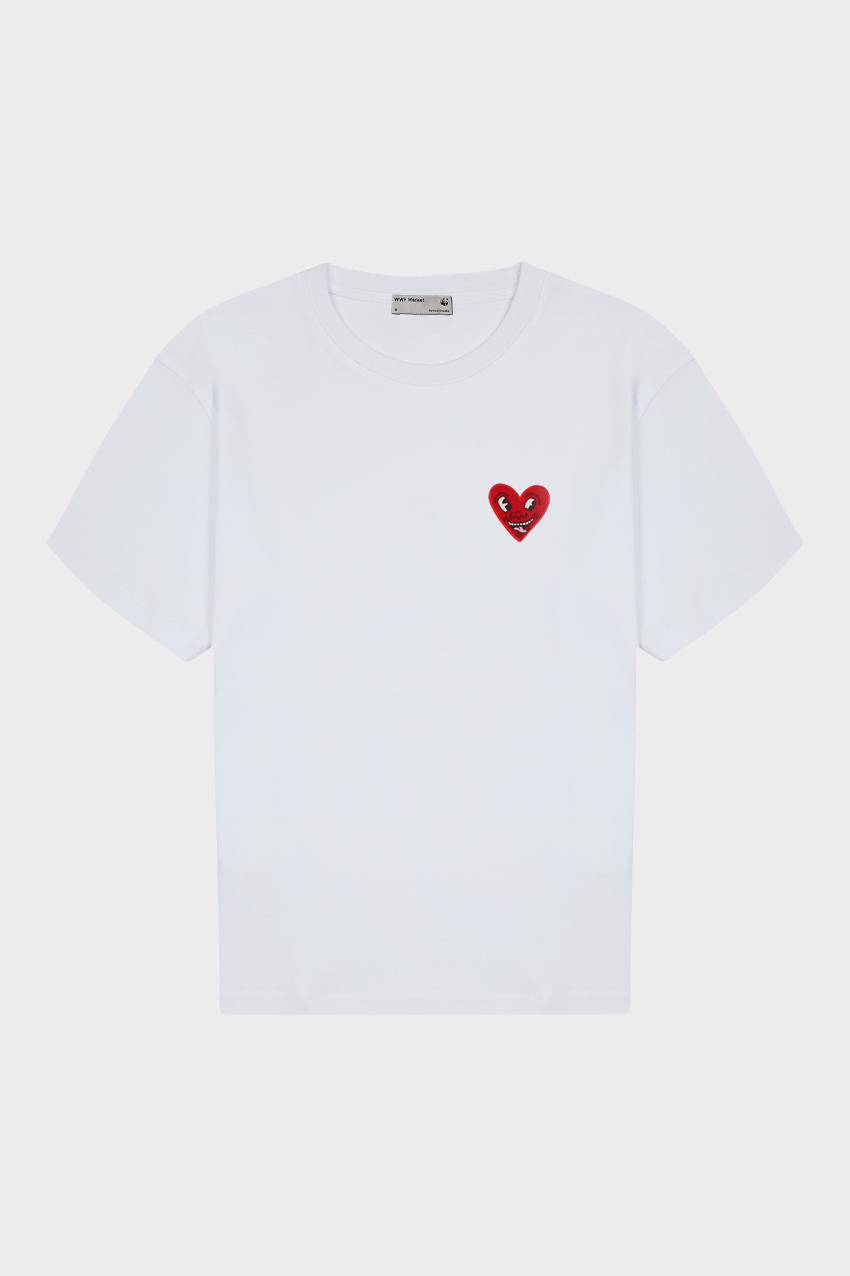 Keith Haring Oversize Heavy-Weight T-Shirt - Beyaz