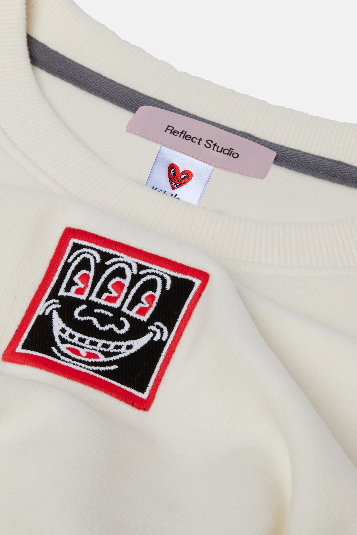 Keith Haring Smile SuperSoft  Sweatshirt - Ekru