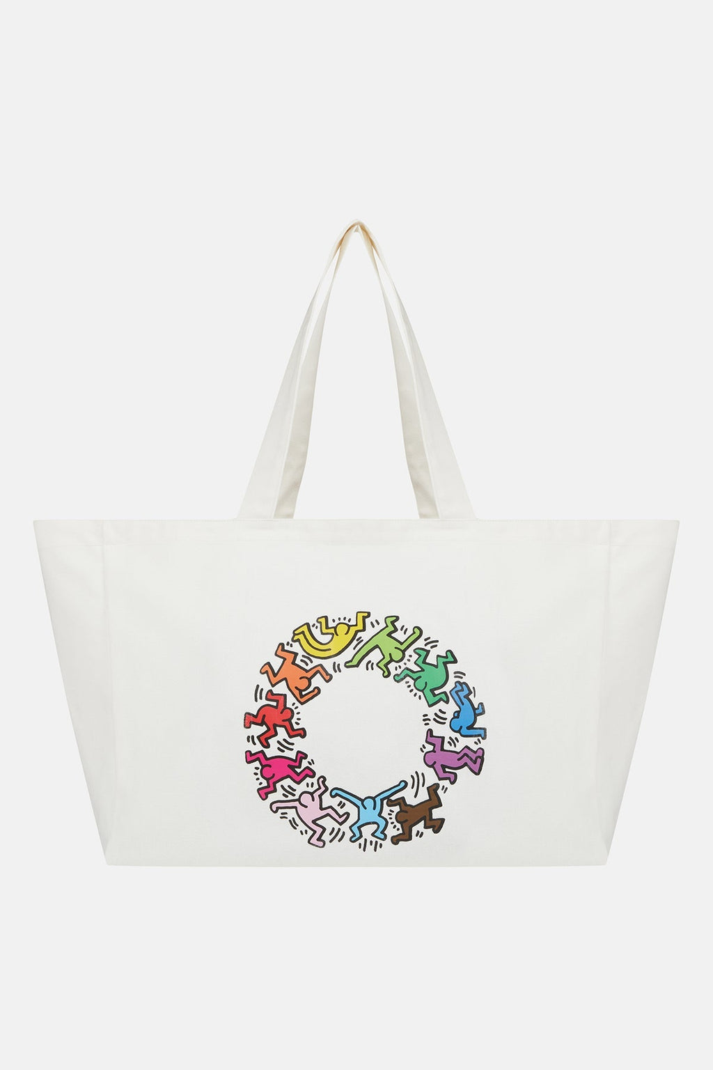 Keith Haring People Maxi Allday Çanta - Beyaz