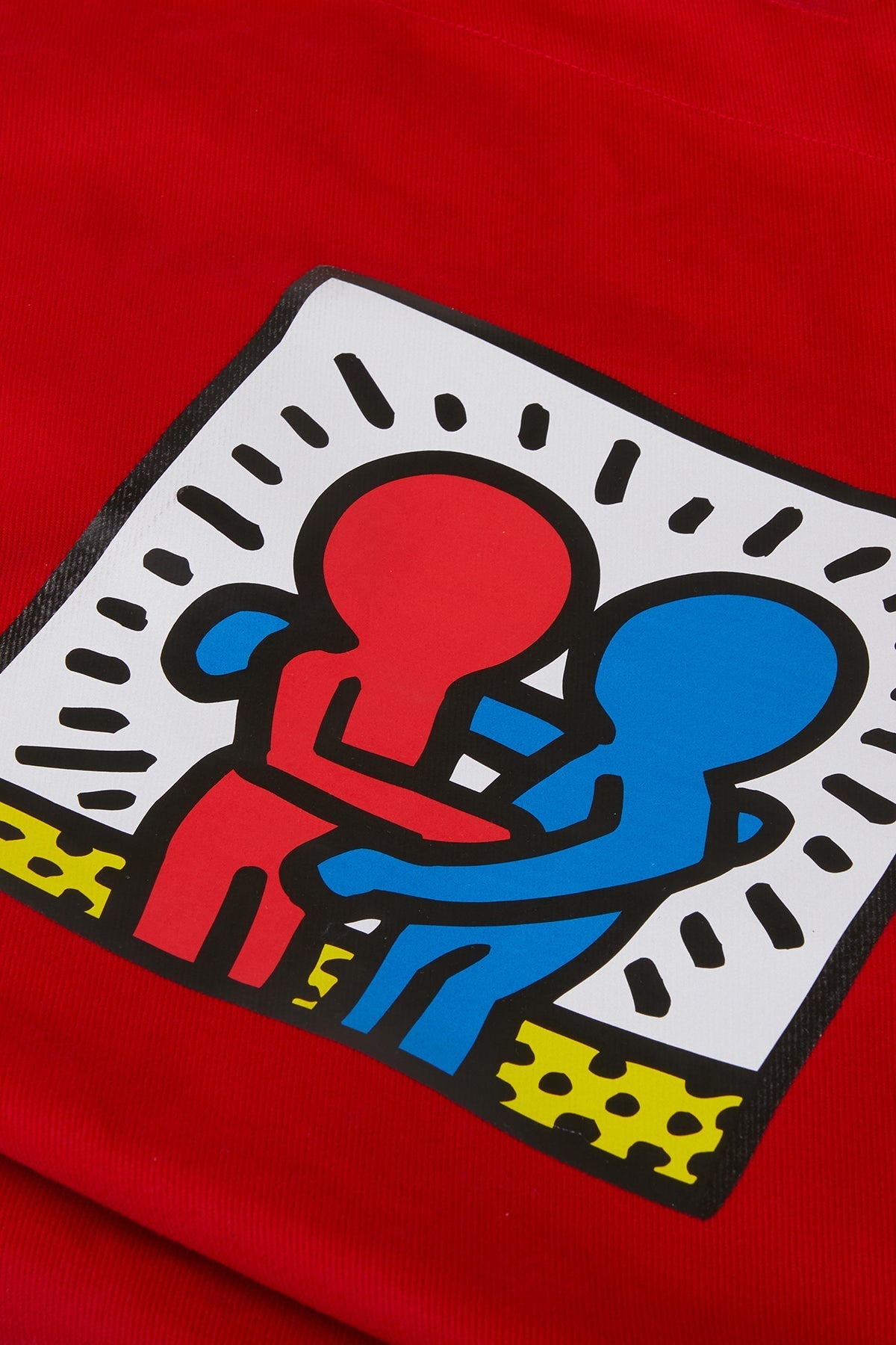 Keith Haring WWF Totebag - Kırmızı