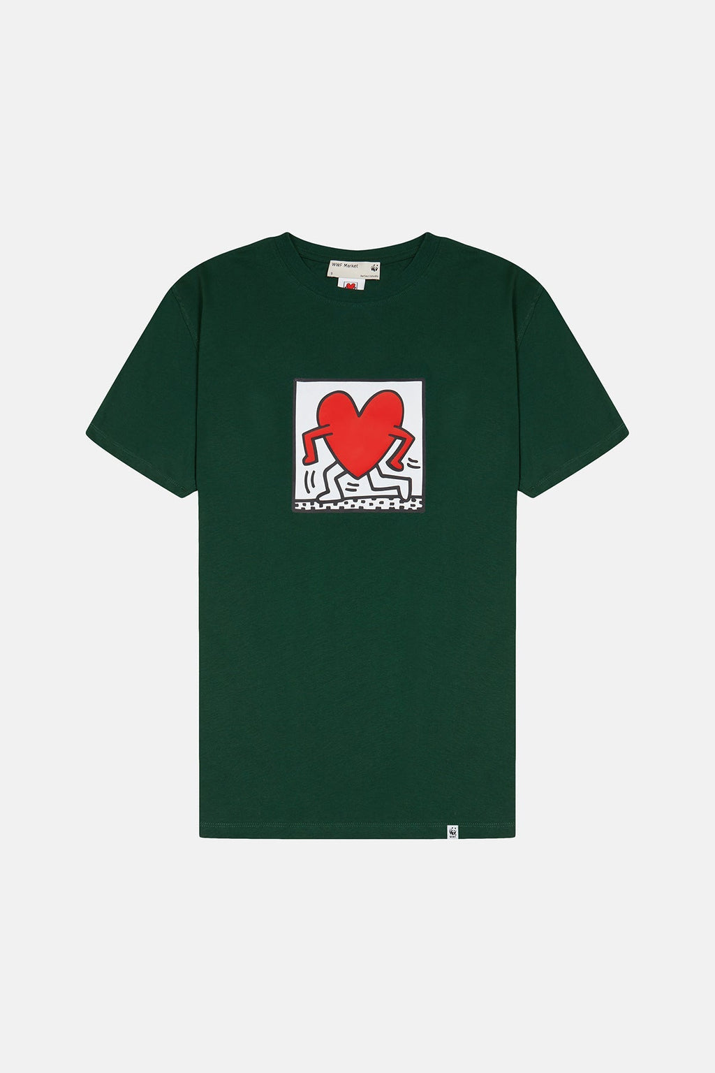 Keith Haring Big Love Light-Weight T-Shirt - Yeşil
