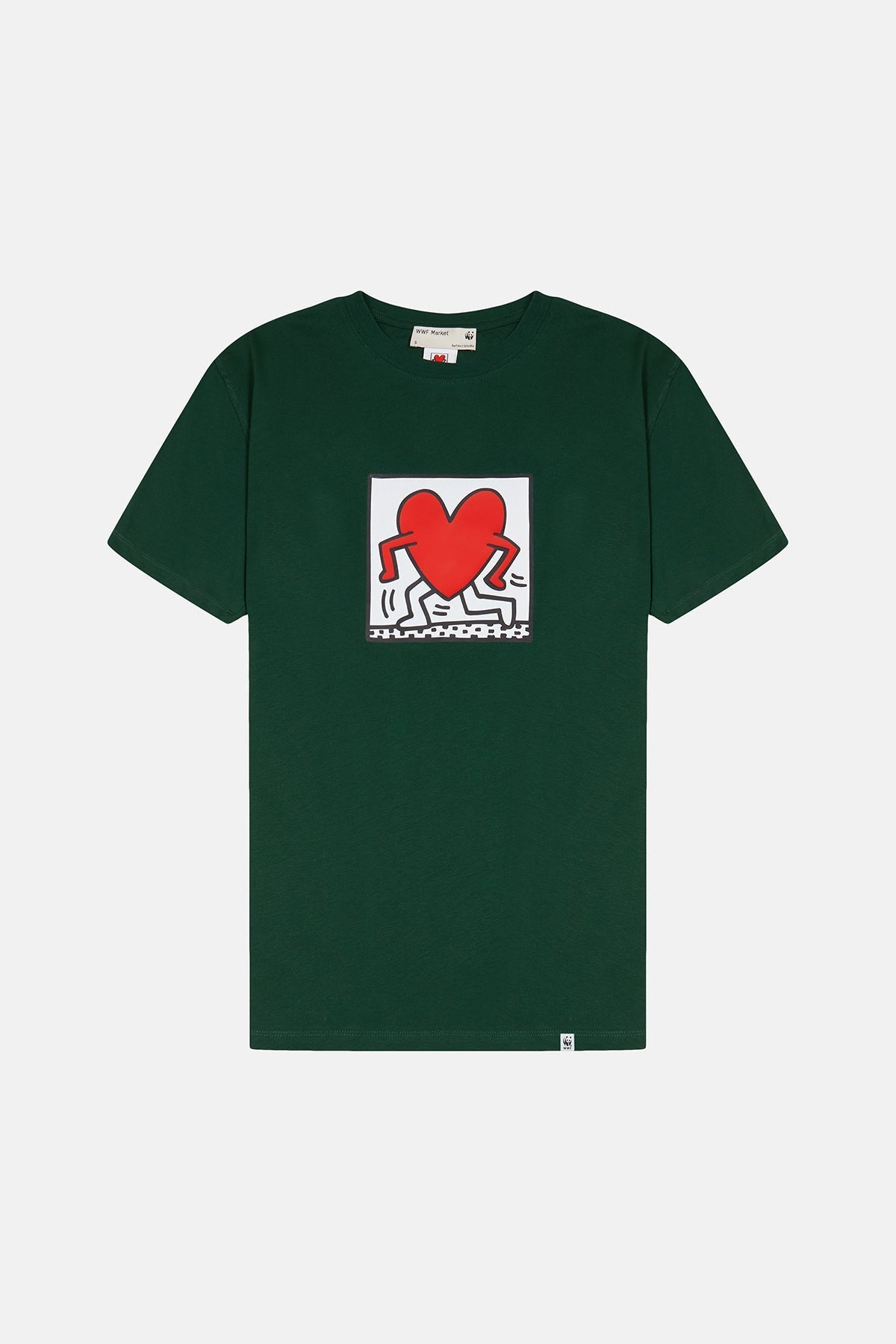 Keith Haring Big Love Light-Weight T-Shirt - Yeşil